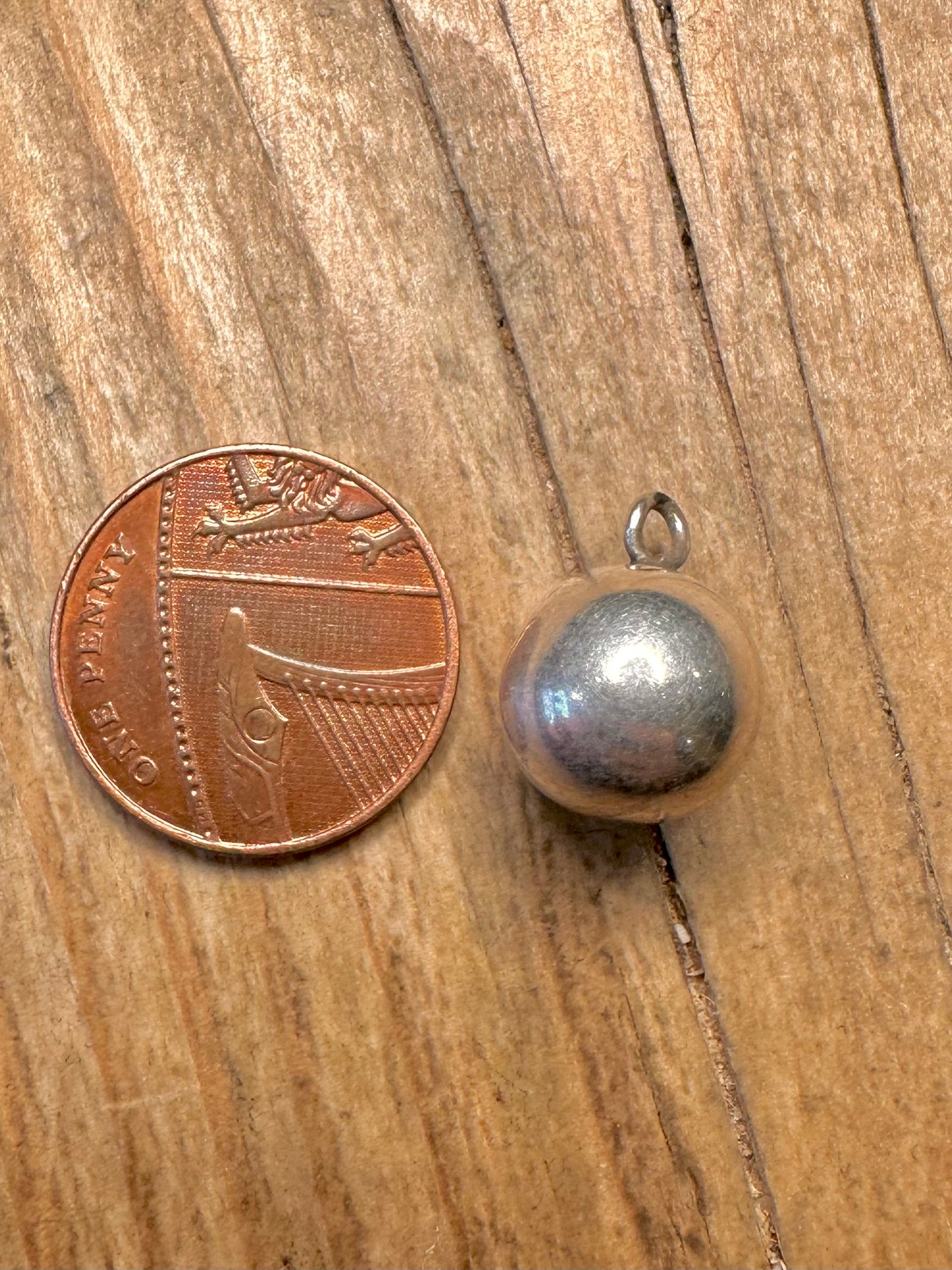 Modernist Ball 925 Sterling Silver Pendant