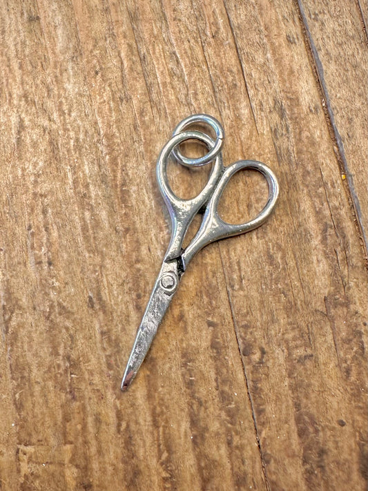 Large Scissors 925 Sterling Silver Pendant
