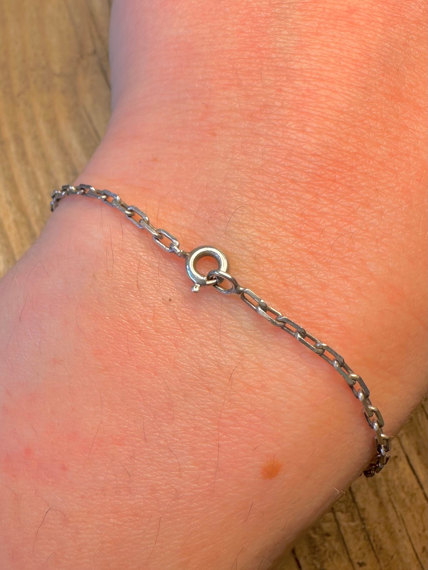 Kabelkette Armband 925 Sterling Silber 18,3 cm