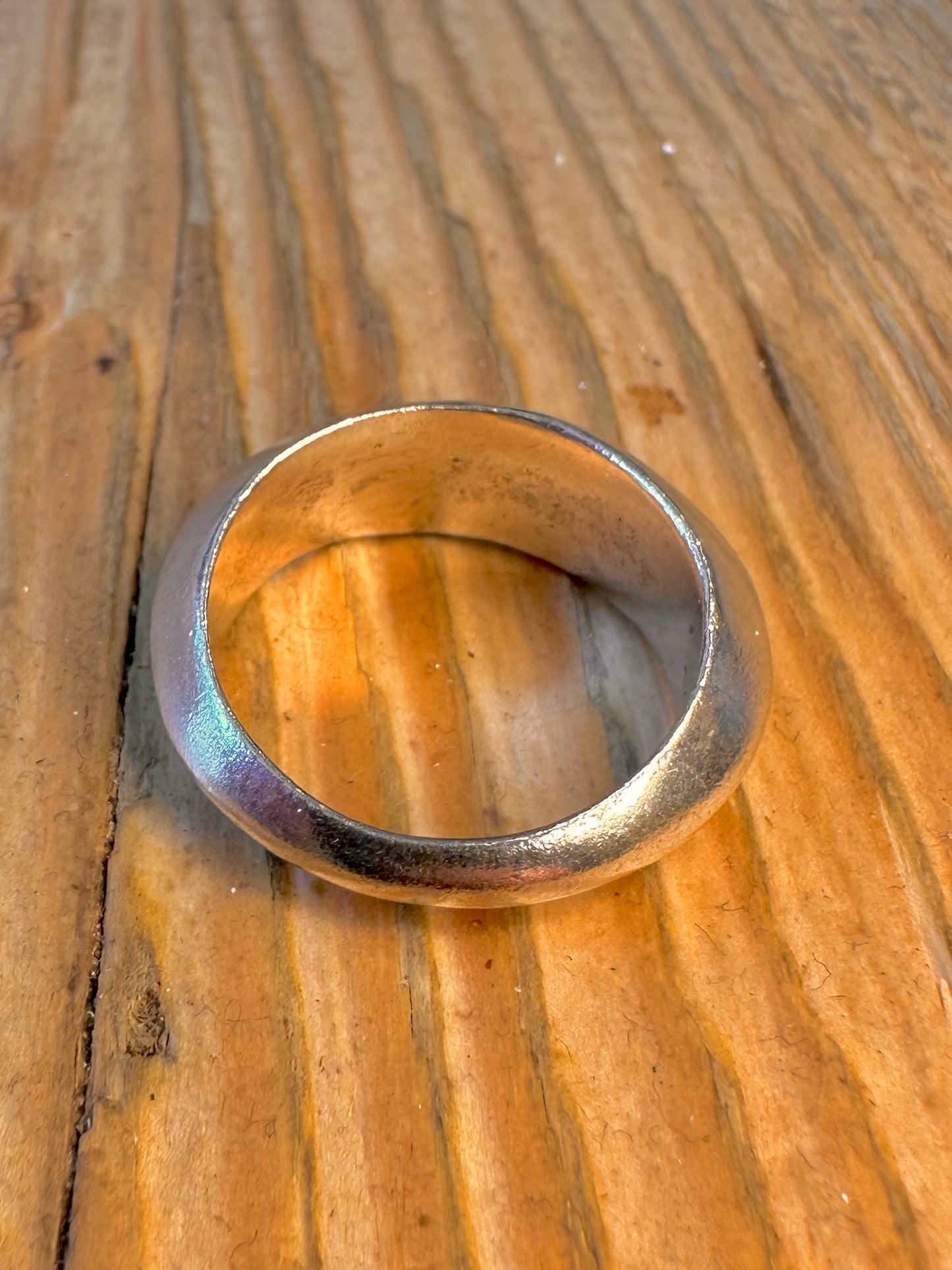 Abstract Band 925 Sterling Silver Size Q1/2 Ring