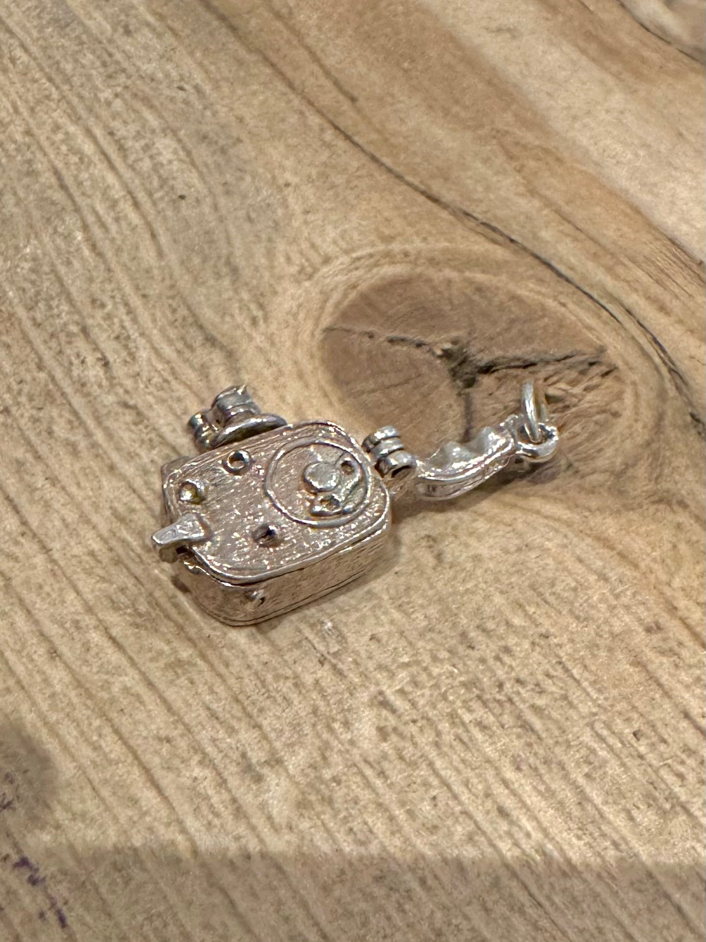 Vintage Camera With Bathing Women CHIM 925 Silver Charm Pendant