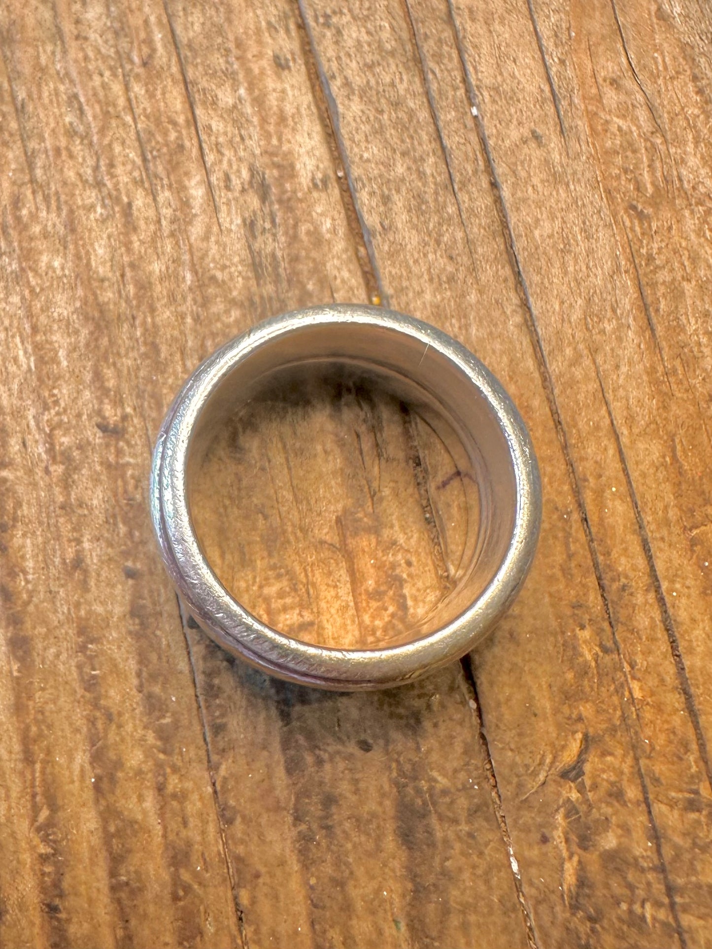 Chunky Double Spinner 925 Sterling Silver Size X Ring
