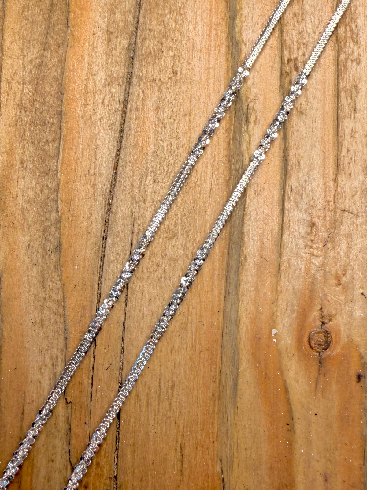 Diamond Cut Sparkle Rope Chain Italian 925 Sterling Silver 30 inch Necklace