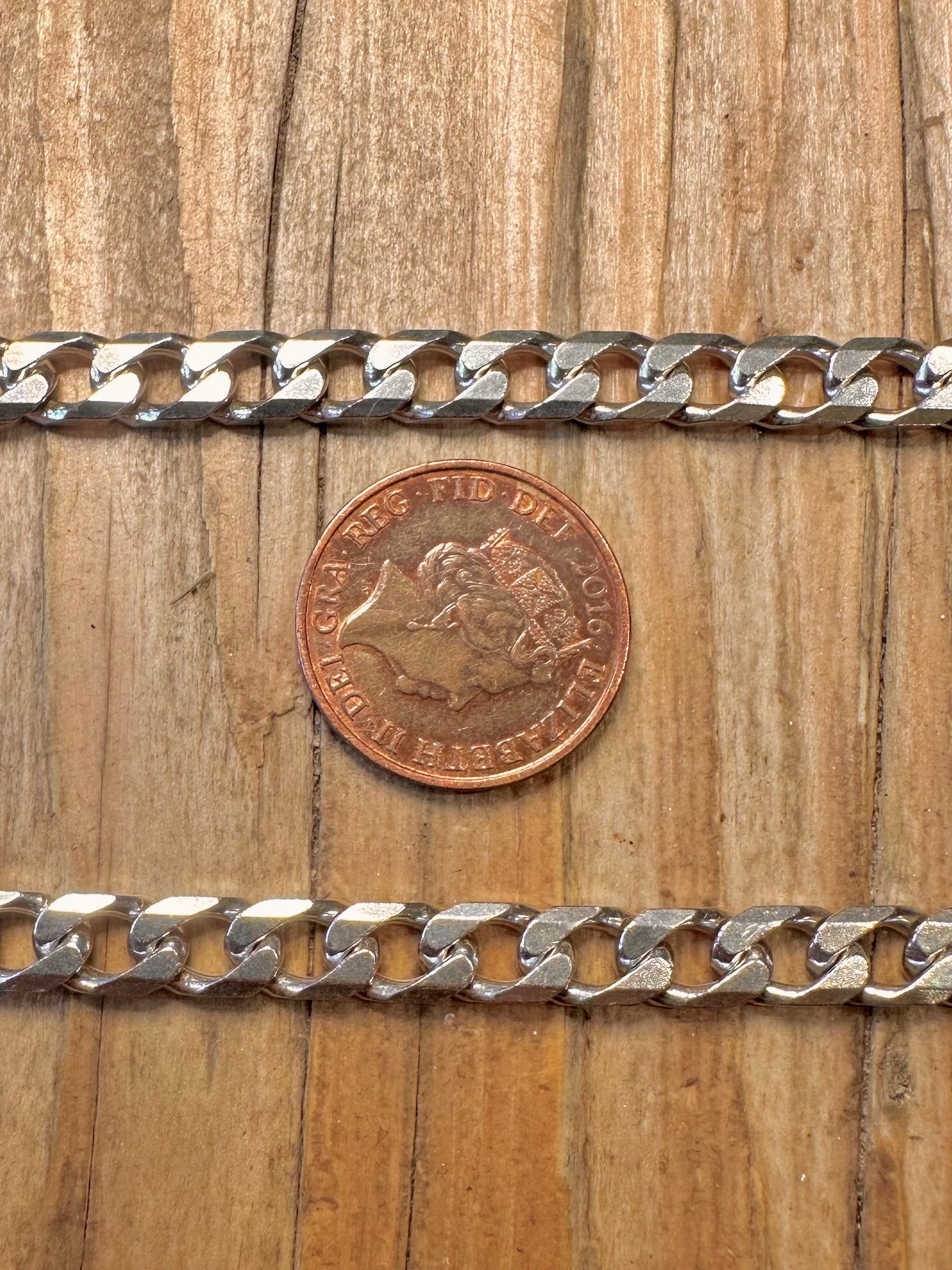 Curb Chain 925 Sterling Silver 19.75 inch Necklace