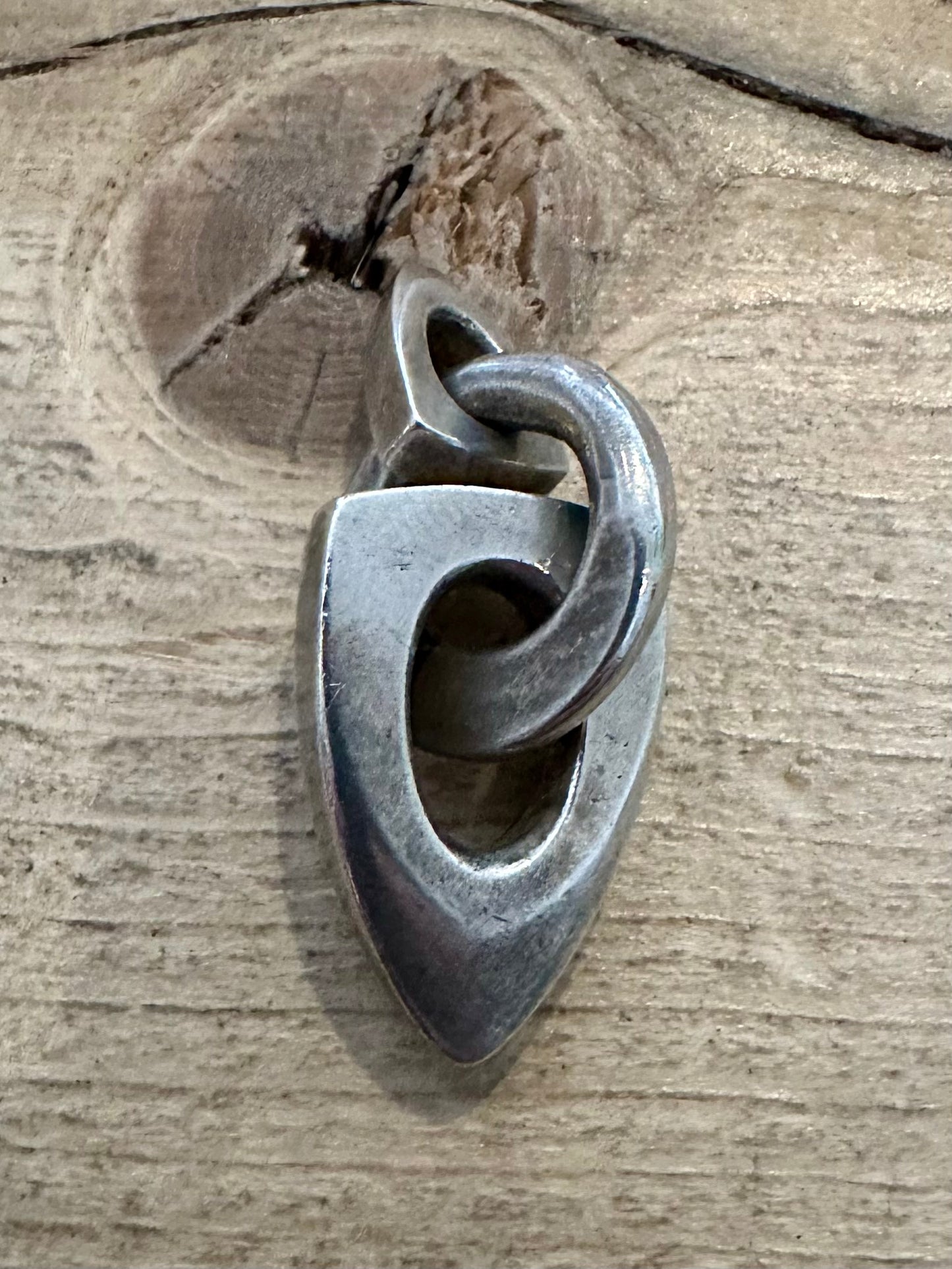 Abstract Shapes Connected 925 Silver Pendant