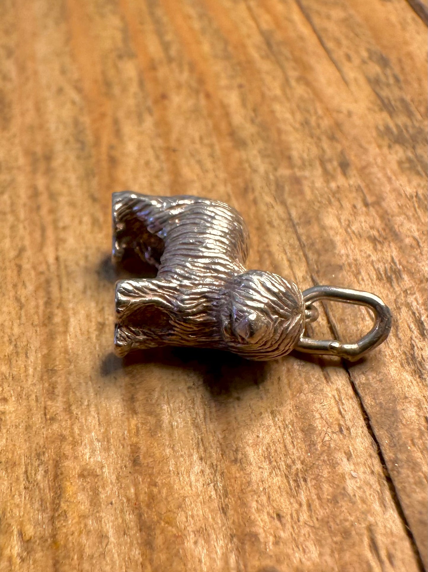 Old English Sheepdog 925 Sterling Silber Charm-Anhänger
