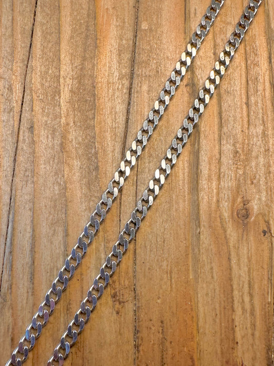 Curb Chain 925 Sterling Silver 18 inch Necklace