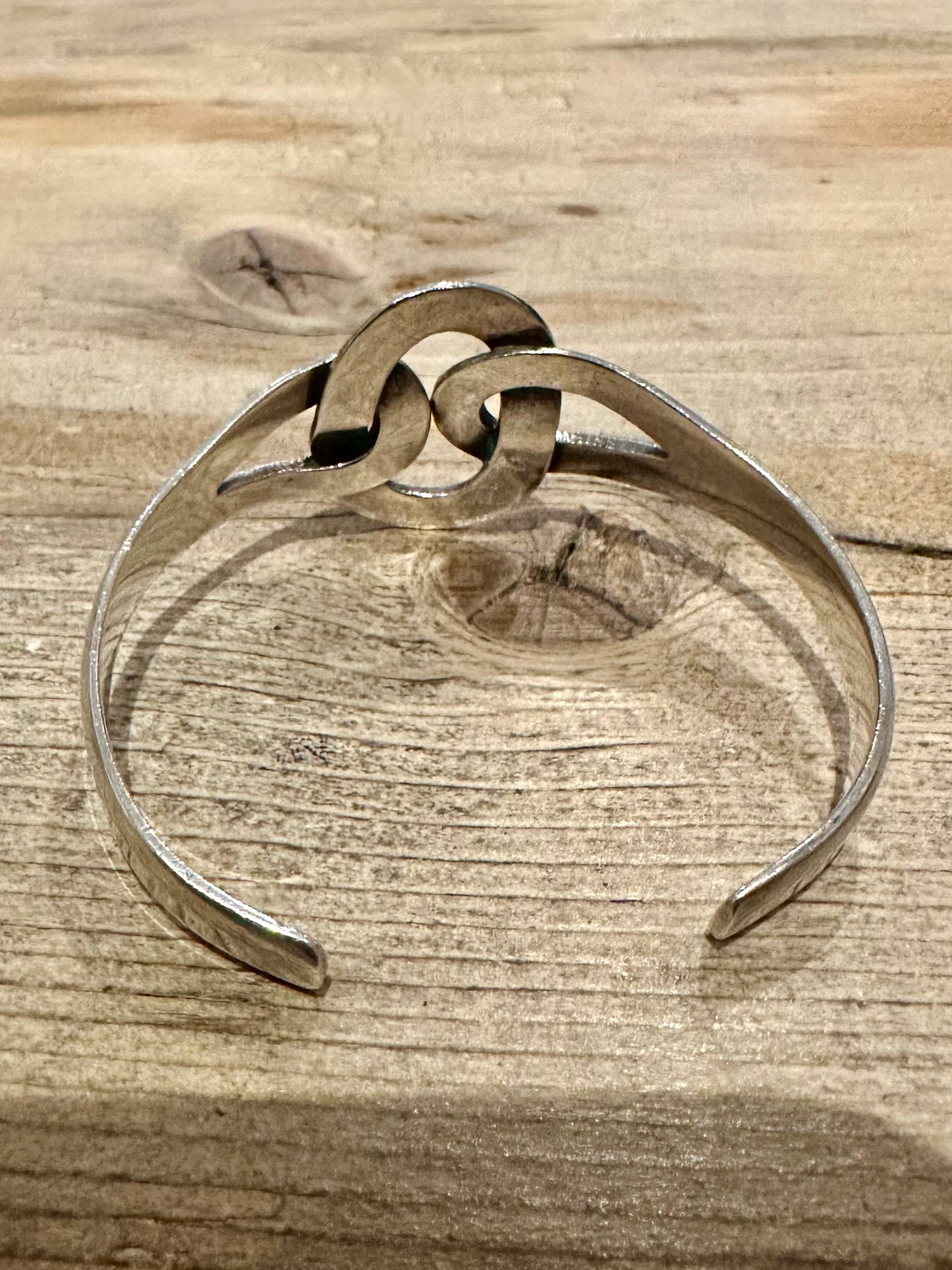 Vintage Knot Cuff 925 Silver Bangle