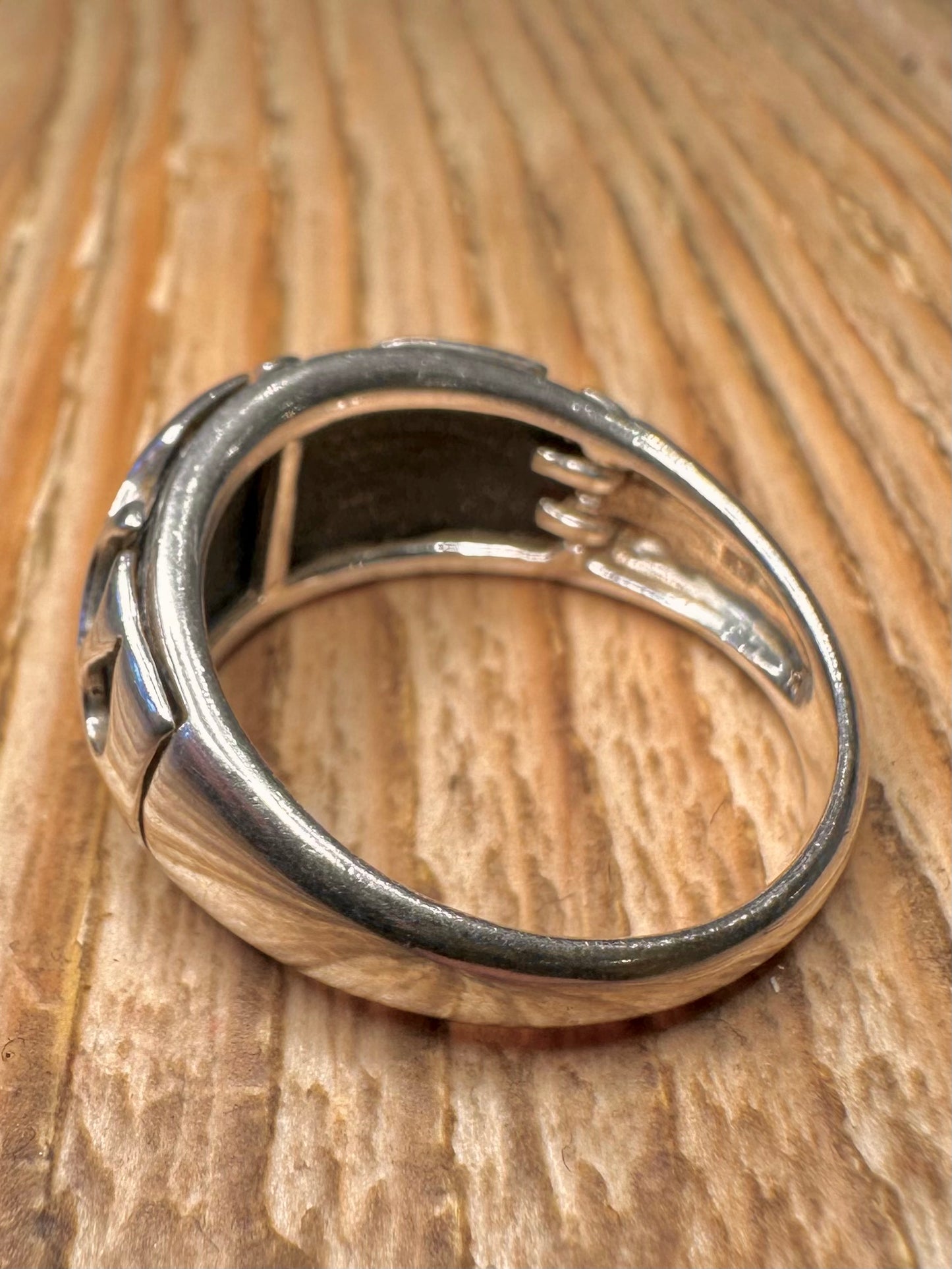 Abstract Flame Style 925 Sterling Silver Size U Ring