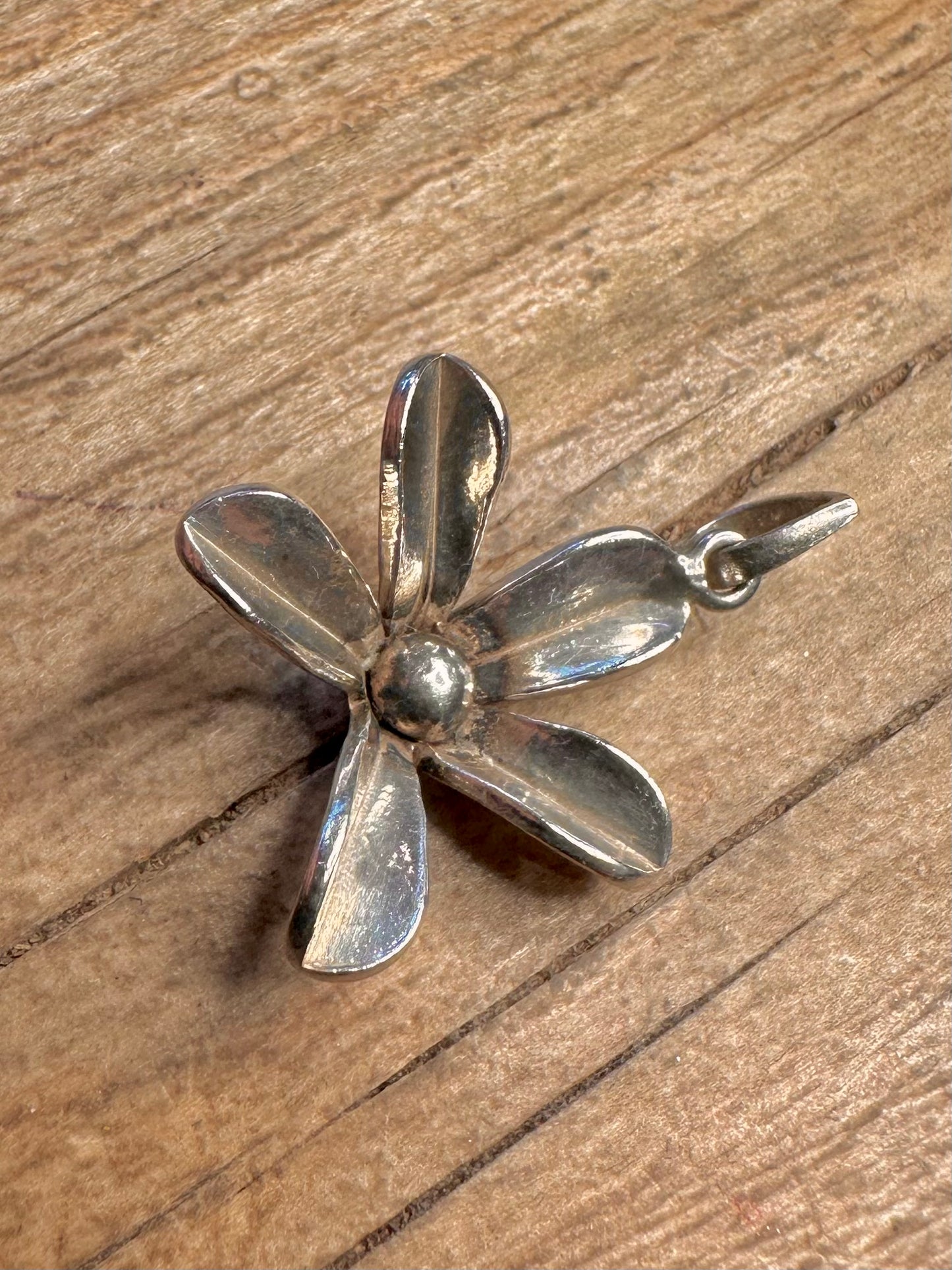 Vintage Flower 925 Sterling Silver Pendant
