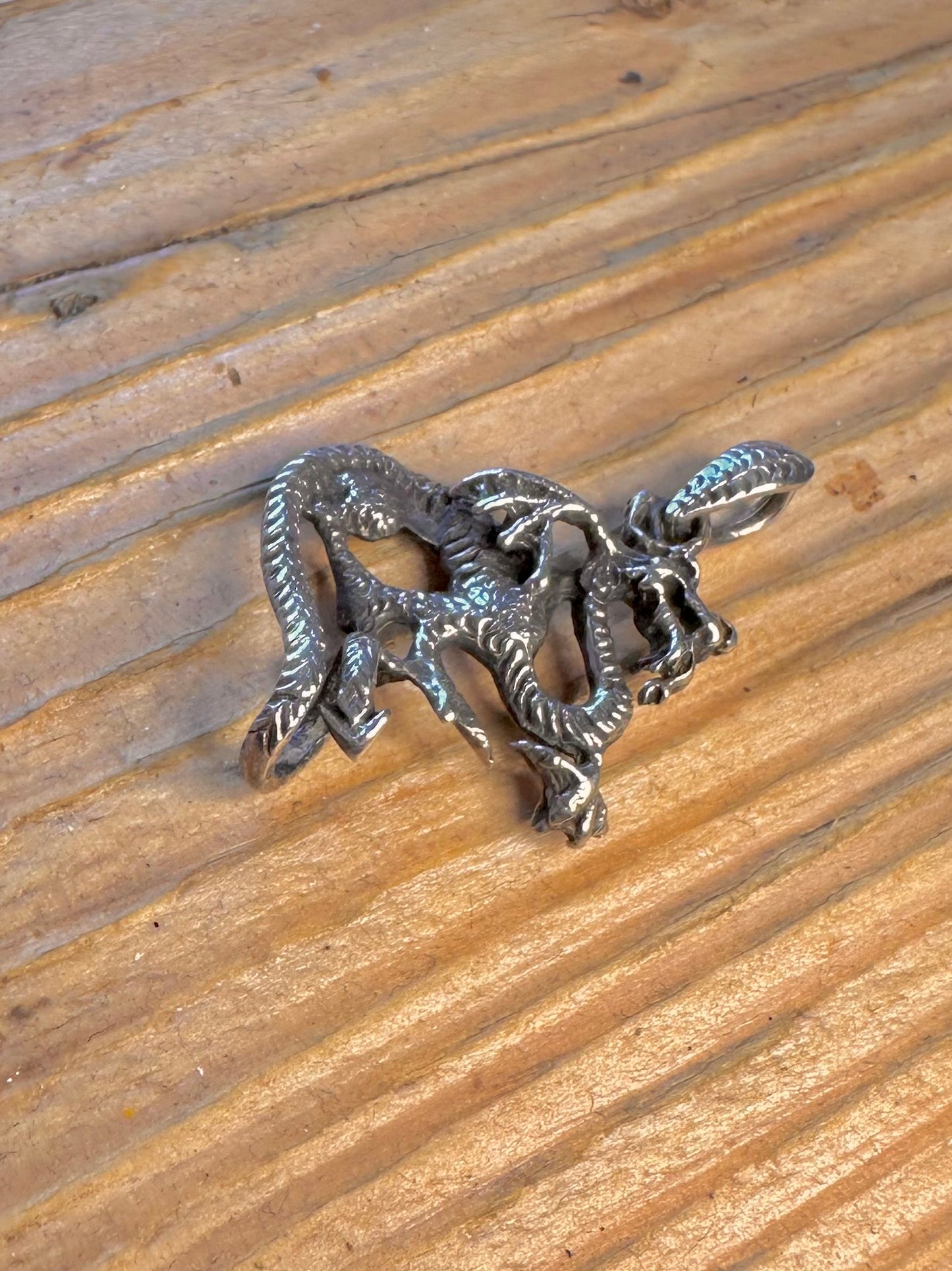 Dragon Intricate Detail 925 Sterling Silver Pendant