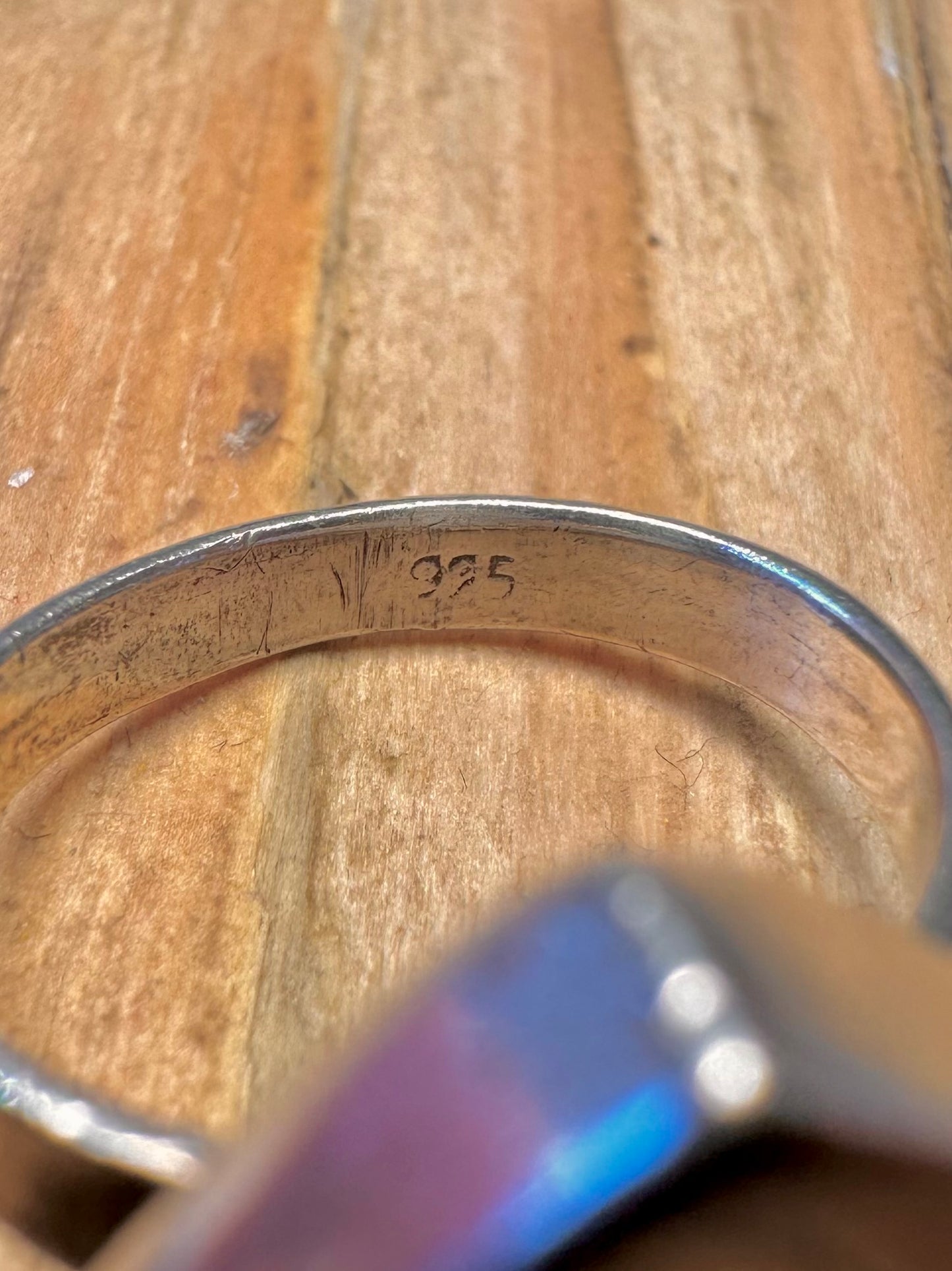 Vintage Heart 925 Sterling Silver Size M Ring