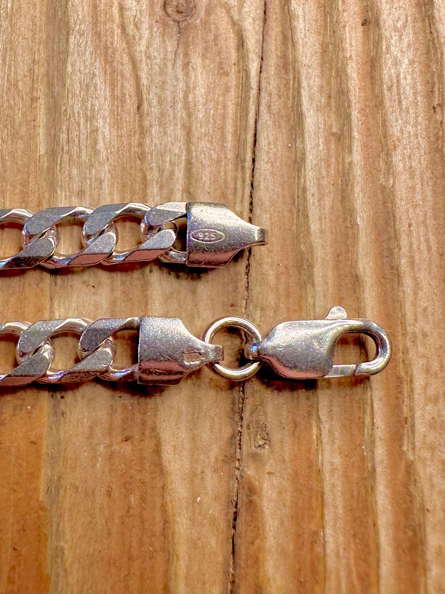 Curb Chain 925 Sterling Silver 19.75 inch Necklace