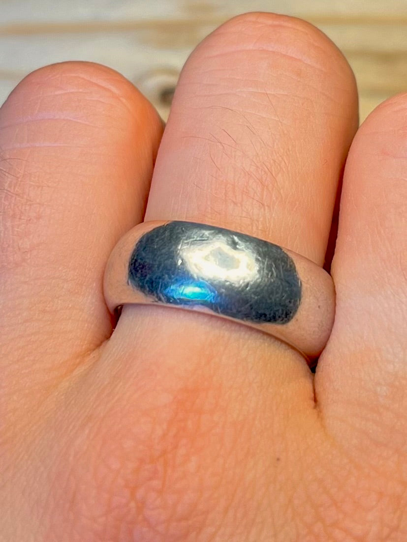 Plain Band 925 Sterling Silver Ring