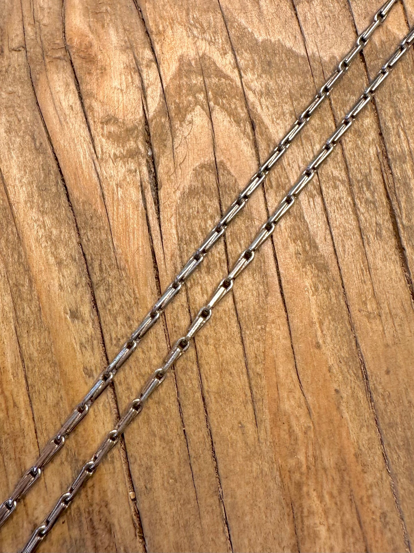 Hayseed Link Halskette aus 925er Sterlingsilber, 48 cm