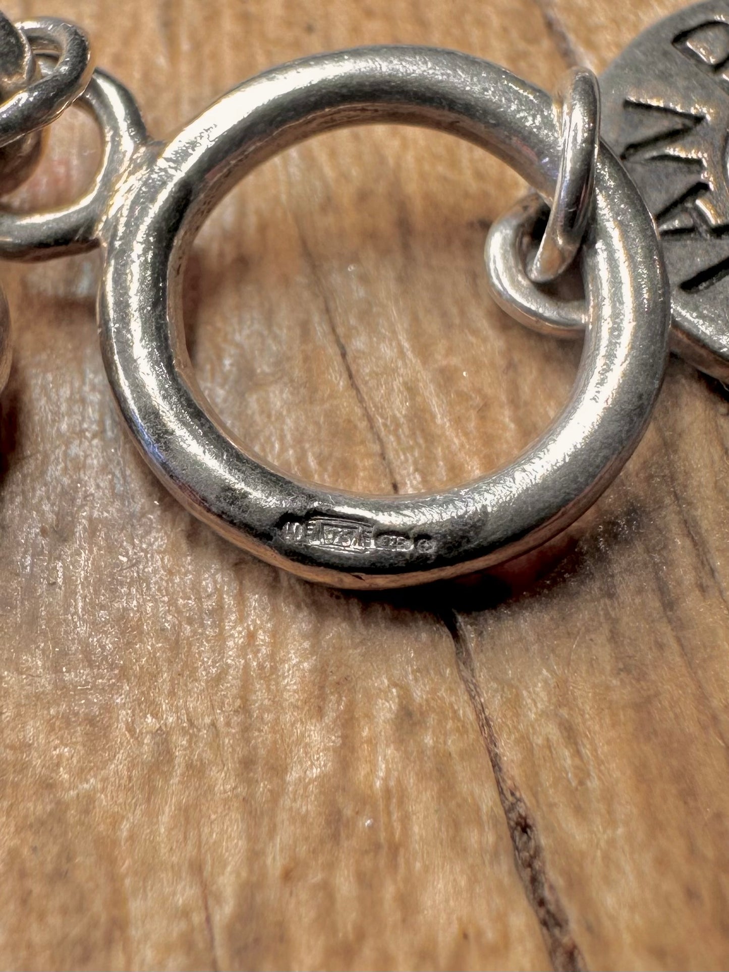 Vintage Van Peterson Belcher Cross Star Moon Charm 925 Sterling Silver 16.2 inch Necklace