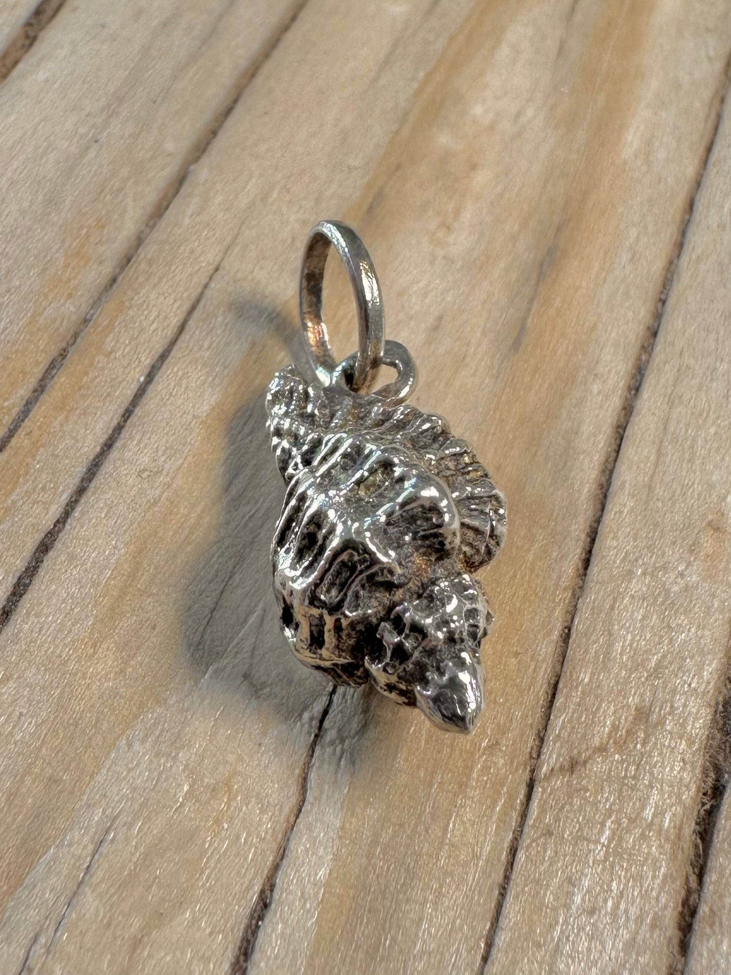 Vintage Shell 925 Silver Pendant
