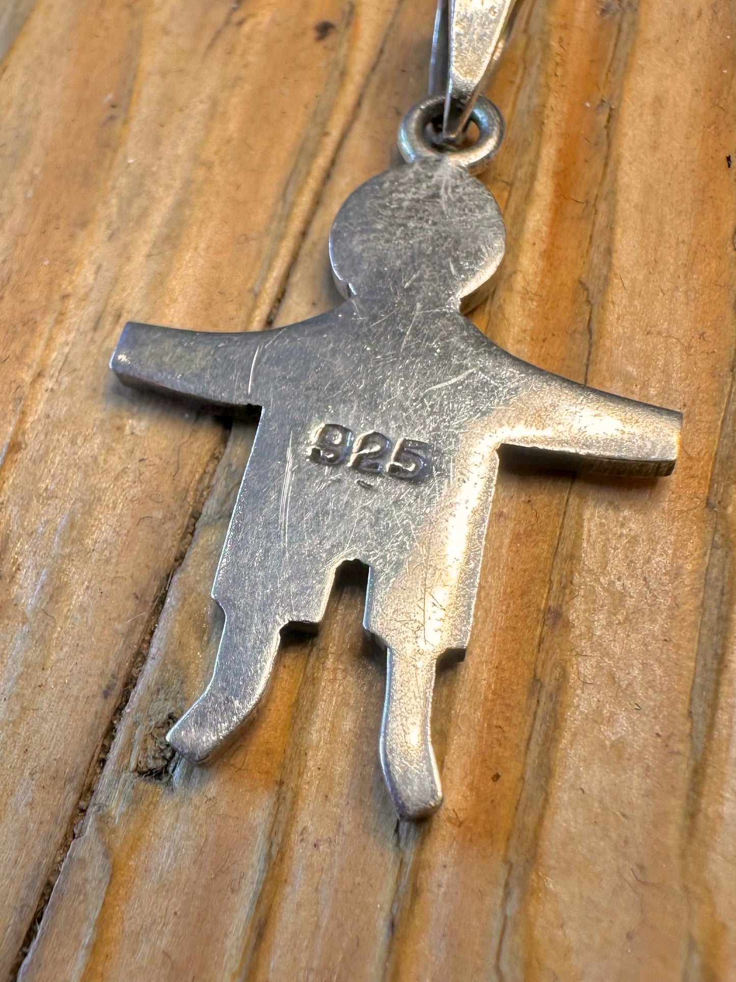 Boy Figure 925 Sterling Silver Pendant