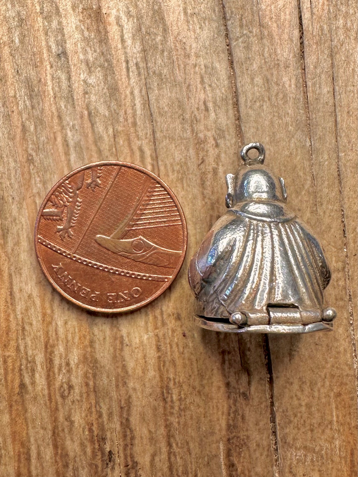 Jahrgang 1977 Buddha mit Geheimfach 925 Sterling Silber Anhänger