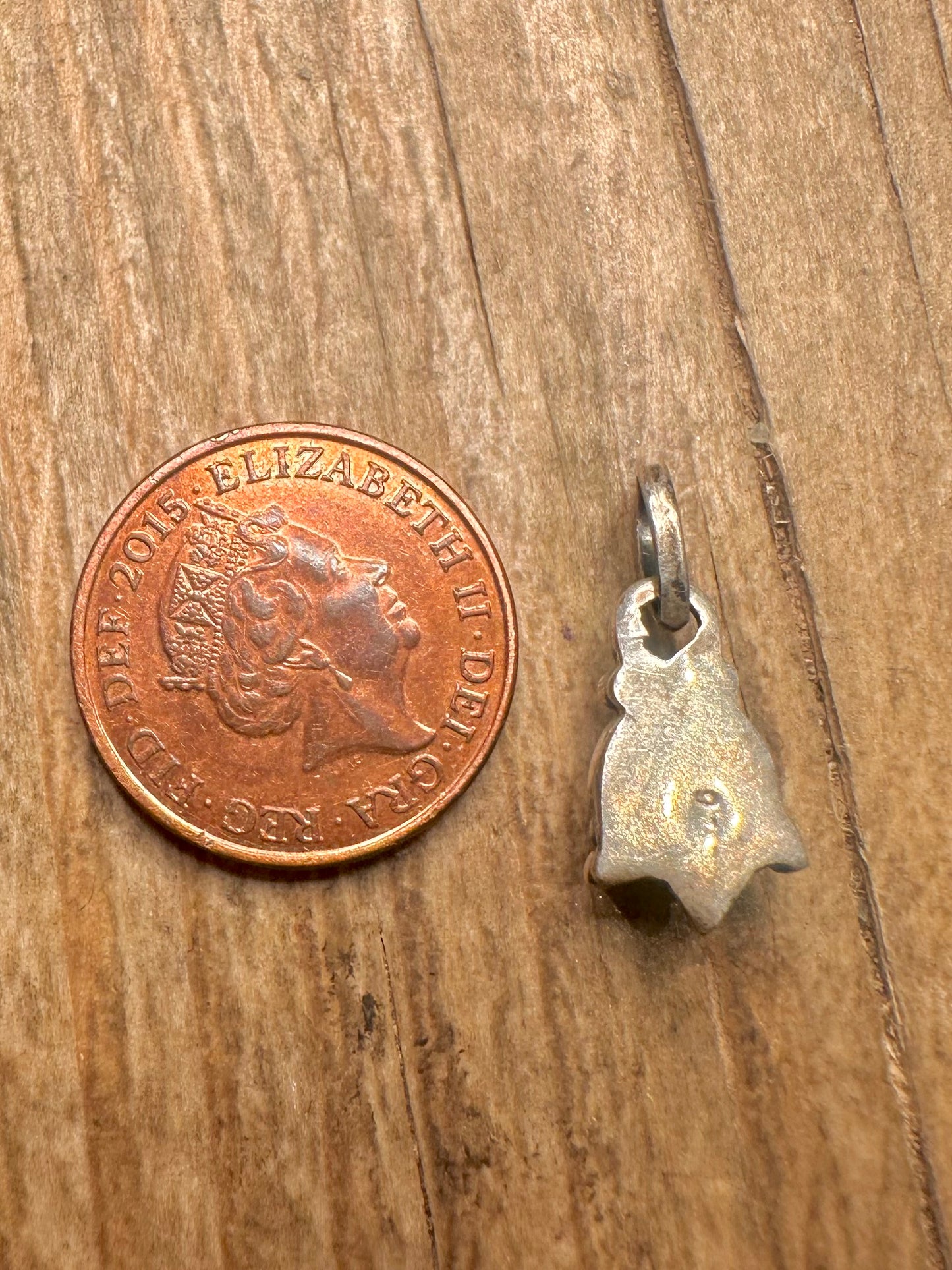 Vintage Garnet Boho 925 Sterling Silver Pendant