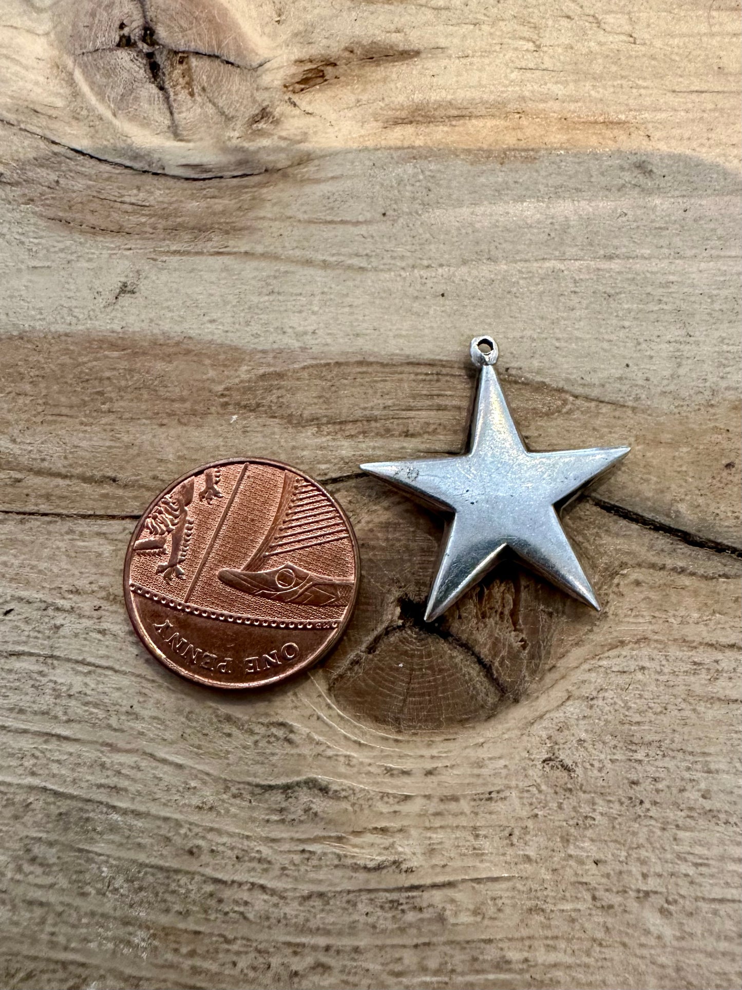 Vintage Star 925 Silver Pendant