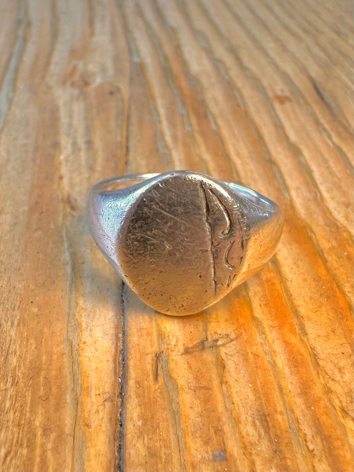 Signet 1978 Engraved 925 Sterling Silver Size Q Ring