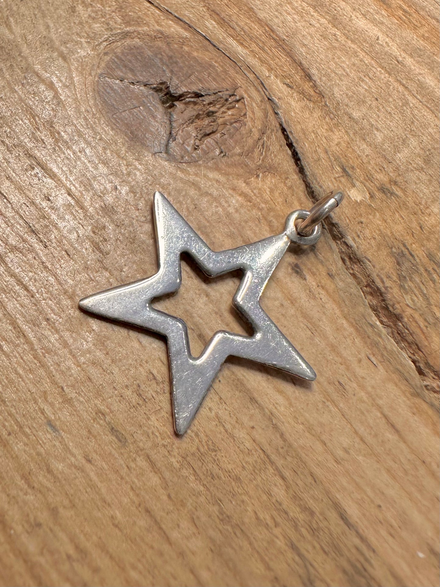 Modern Star 925 Silver Pendant