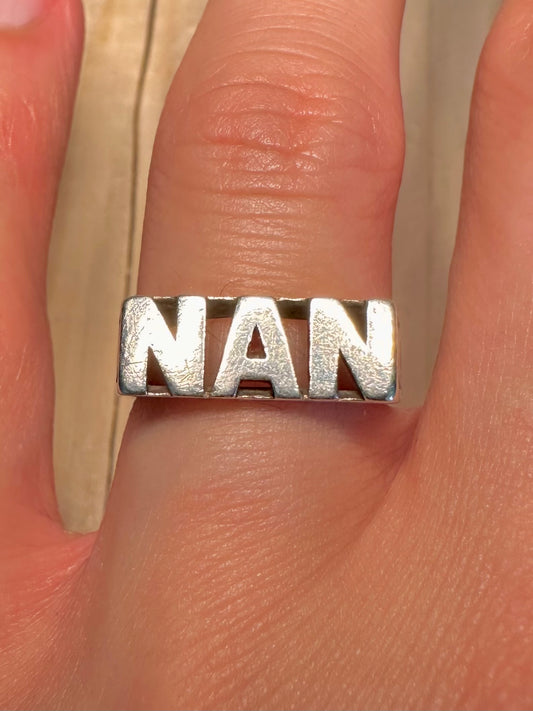 Nan Signet 925 Sterling Silver Size K Ring