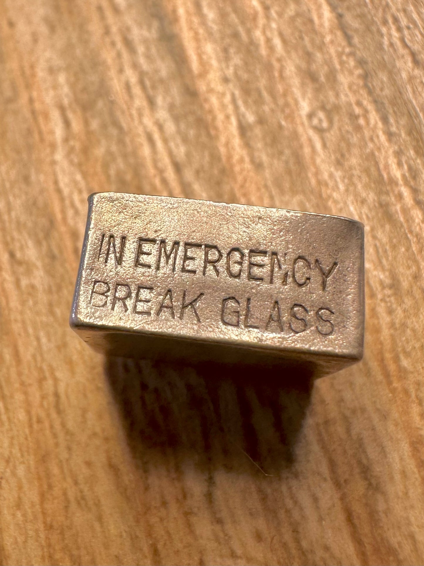 Vintage Pound Note ‘In Emergency Break Glass’ 925 Sterling Silver Charm Pendant