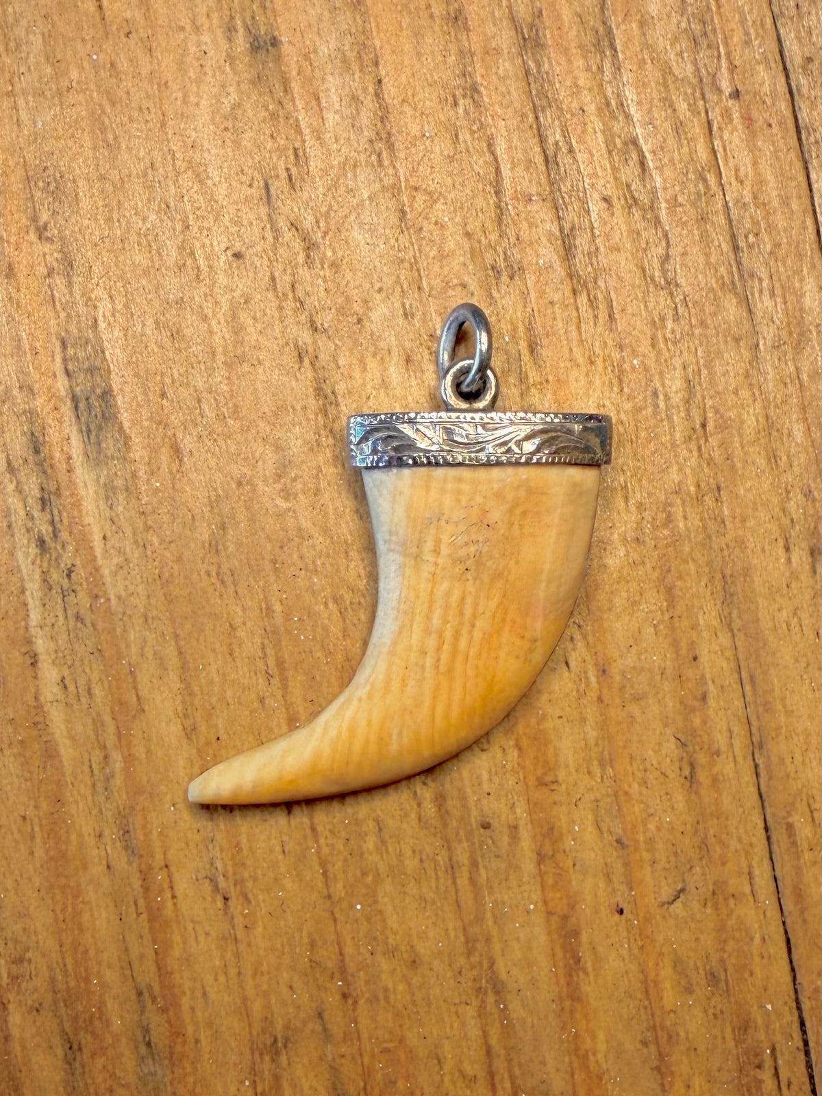 Claw Shape Engraved 925 Sterling Silver Pendant