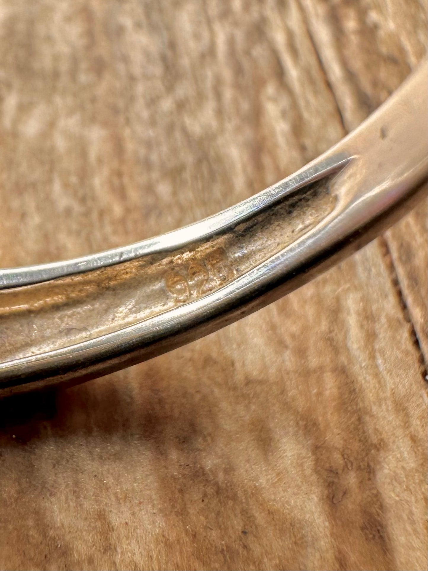 Vintage Multi Gemstone Cluster 925 Sterling Silver Size S Ring