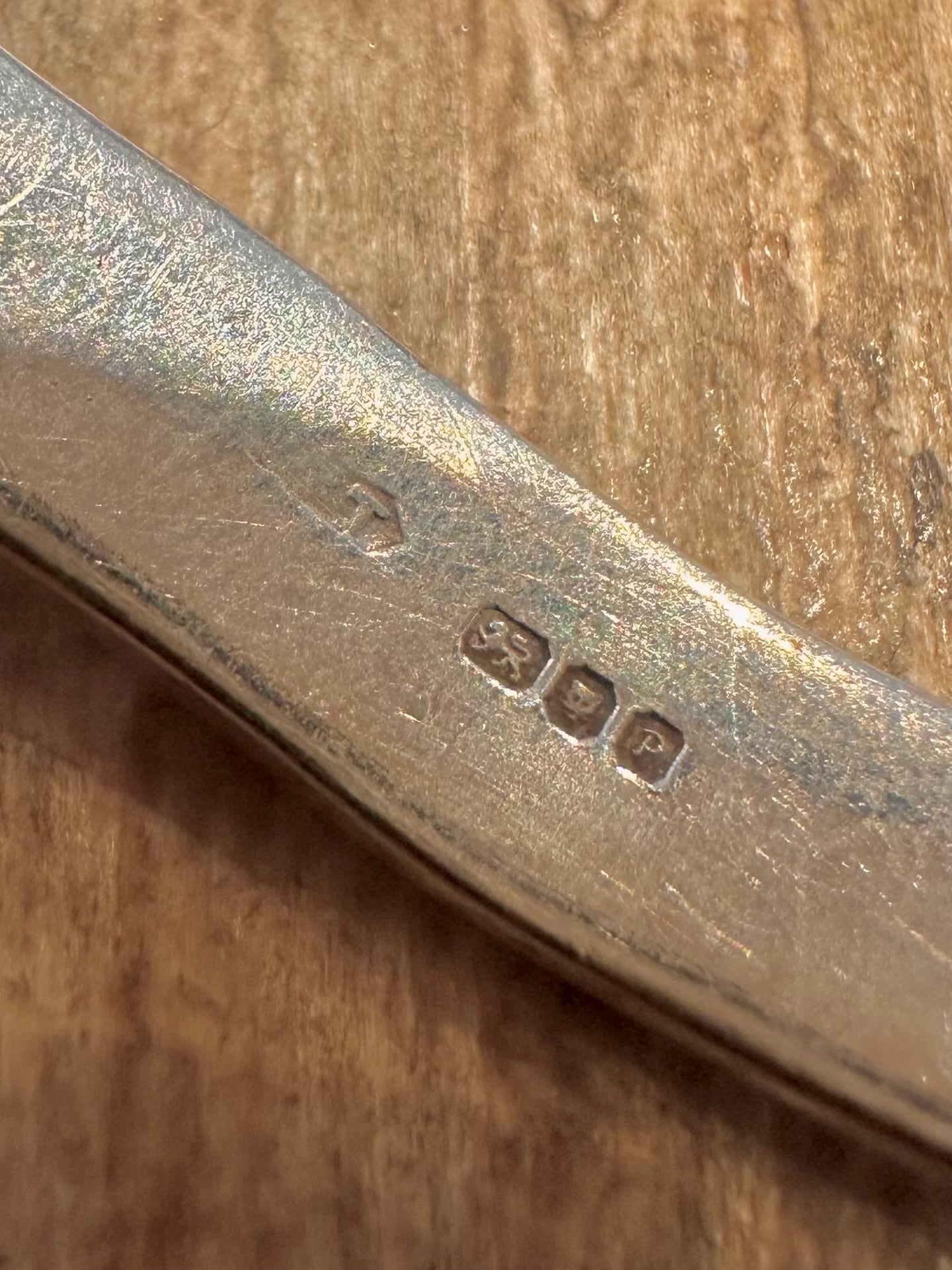 Vintage 1989 Modernist 925 Sterling Silver Bangle