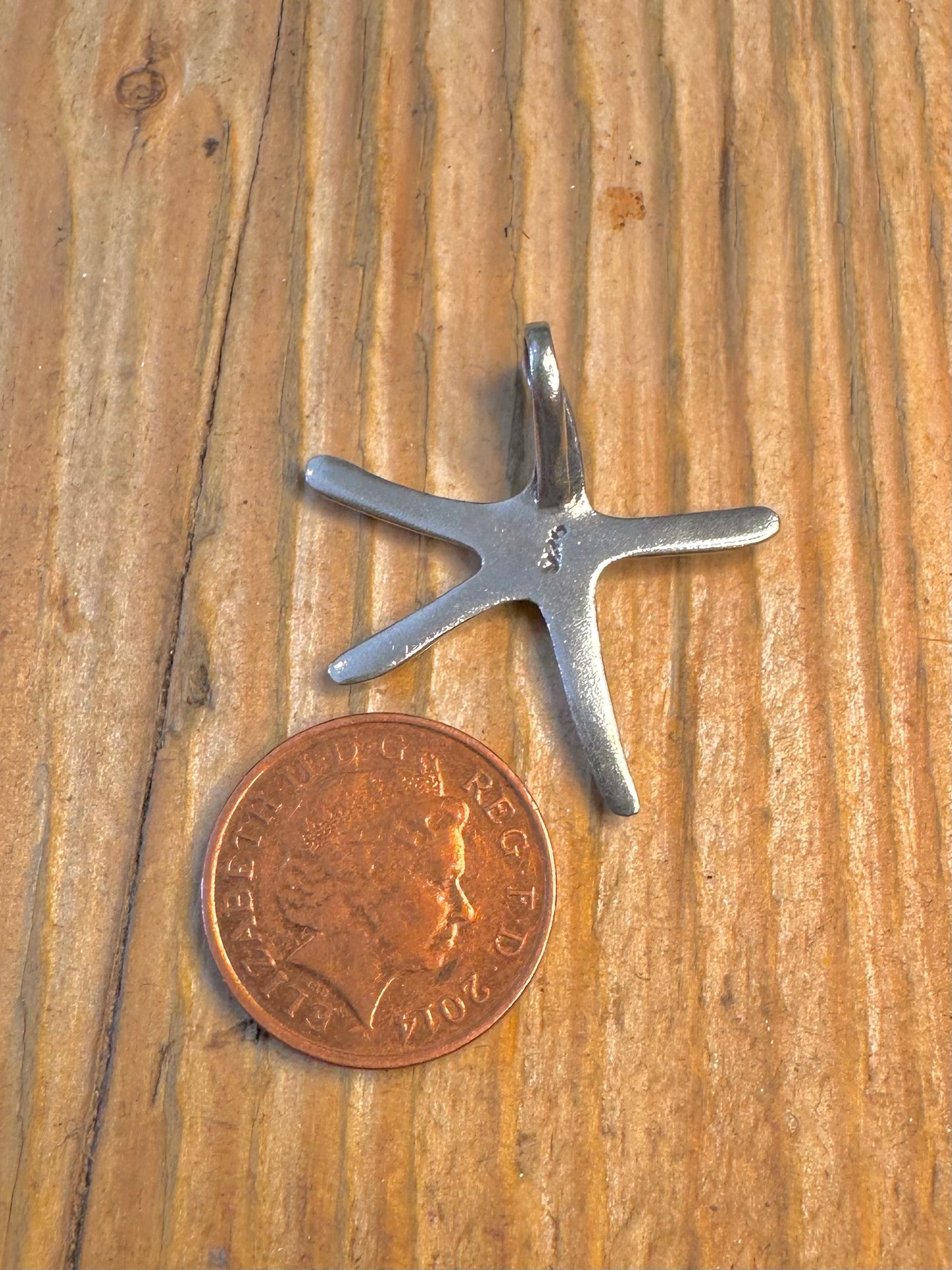 Abstract Starfish 925 Sterling Silver Pendant