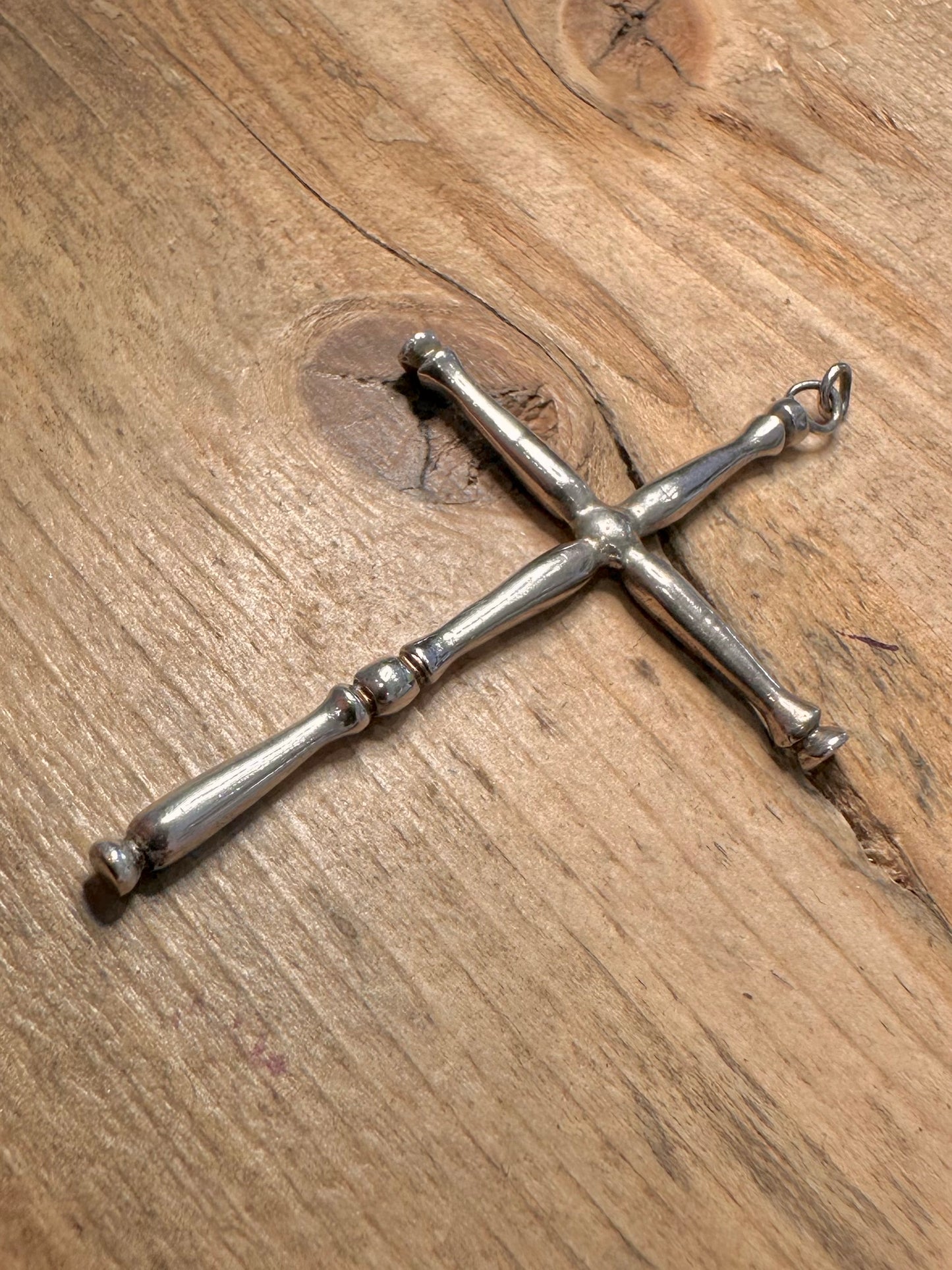 Vintage Unique Cross 925 Silver Pendant