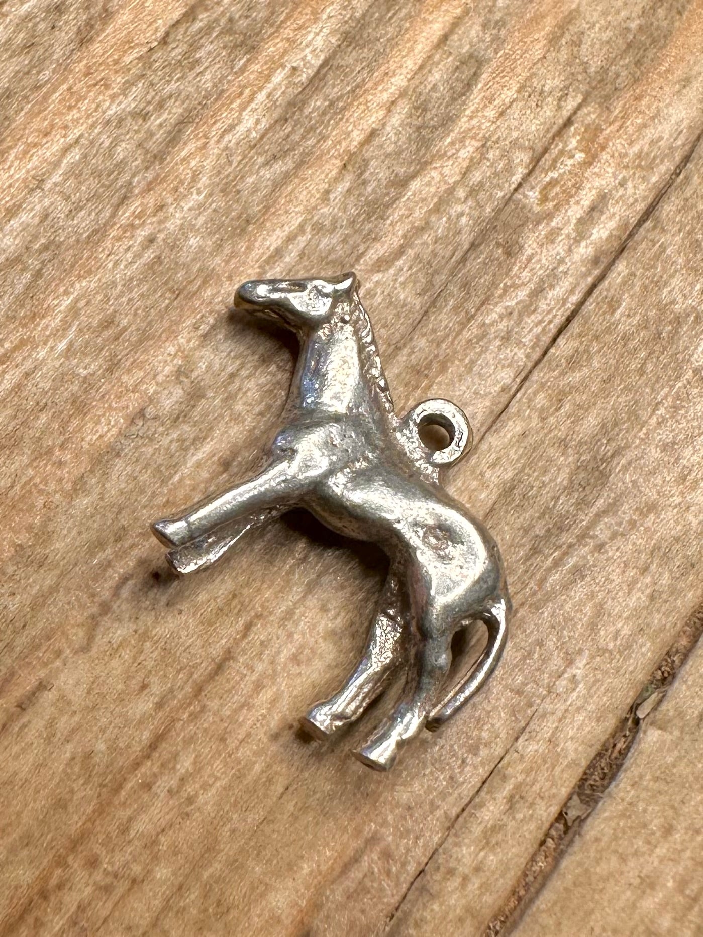 Vintage Horse 925 Sterling Silver Charm Pendant