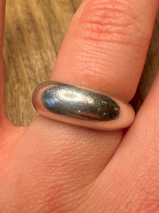 Modern Dome 925 Sterling Silver Size O Ring