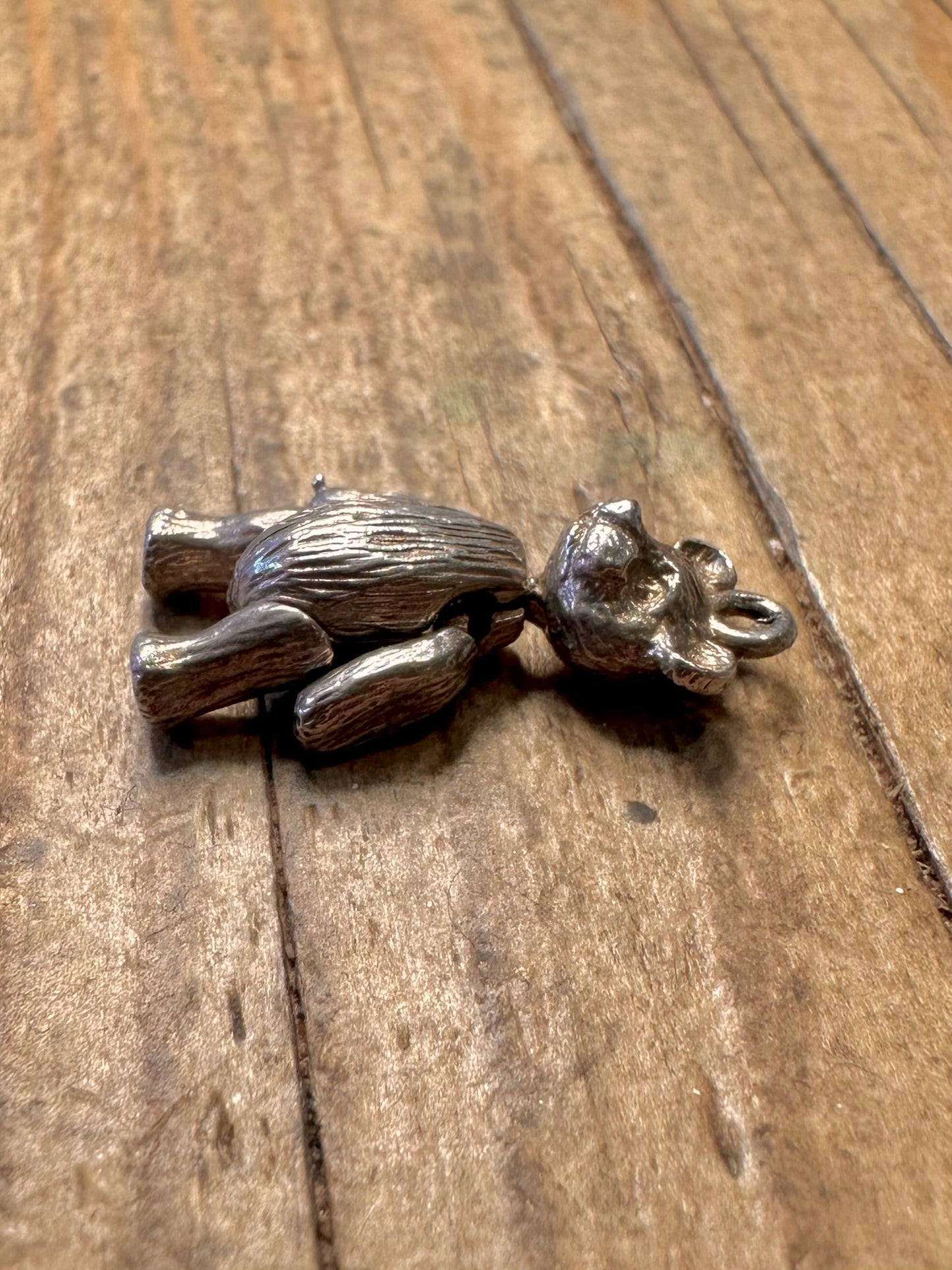 Teddy Articulated 925 Sterling Silver Charm Pendant