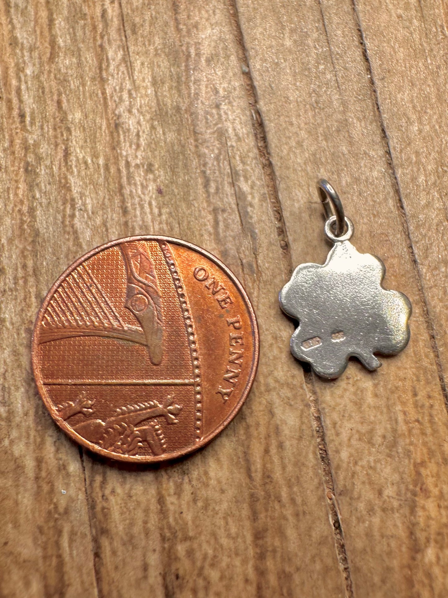 Vintage Four Leaf Clover 925 Sterling Silver Pendant