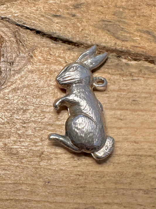 Vintage Rabbit 925 Silver Pendant