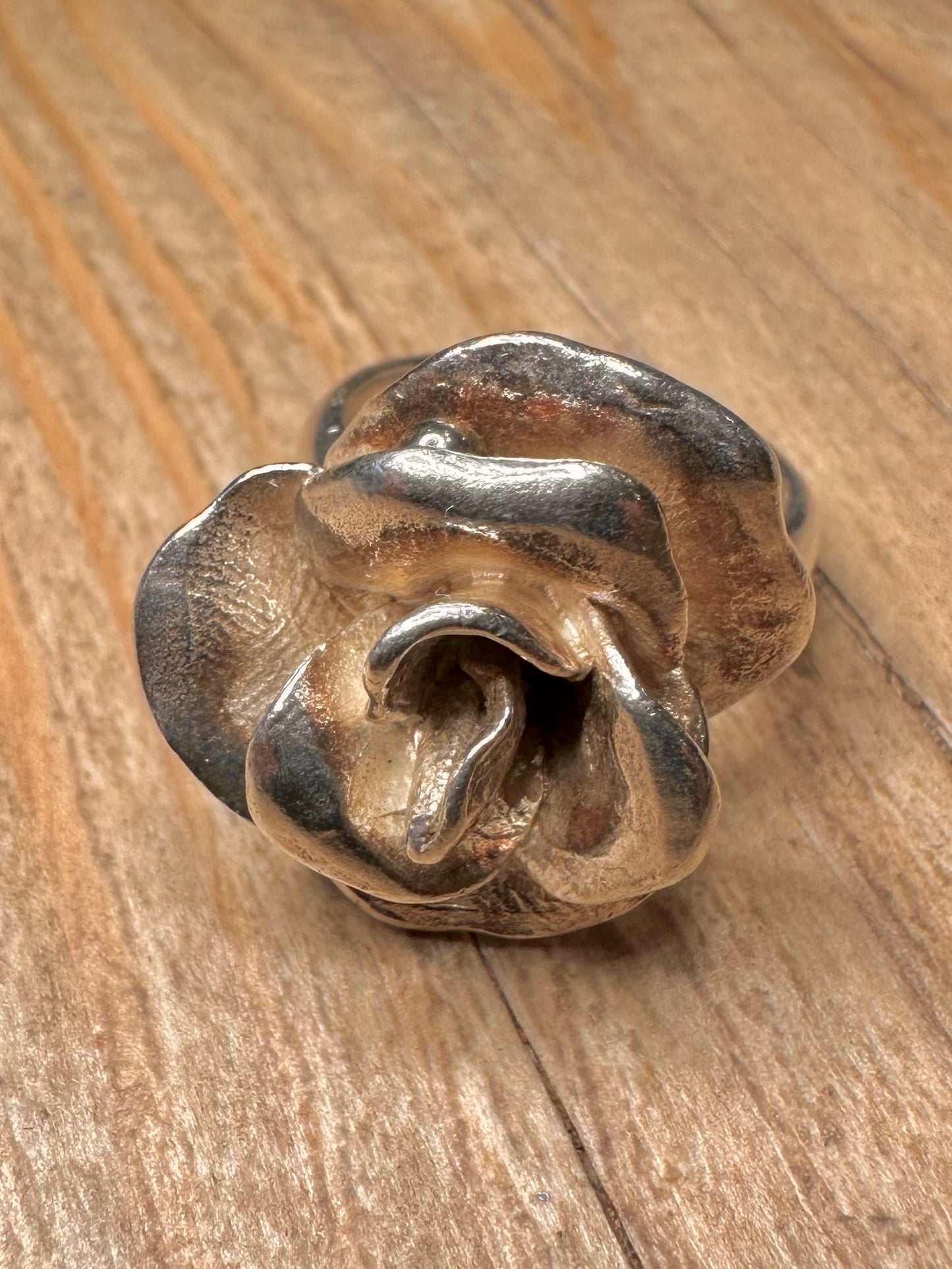 Vintage Rose 925 Sterling Silver Size O1/2 Ring