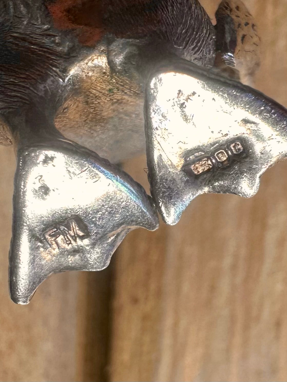 Vintage 1974 Solid Duck 925 Sterling Silver Maker FM Pendant