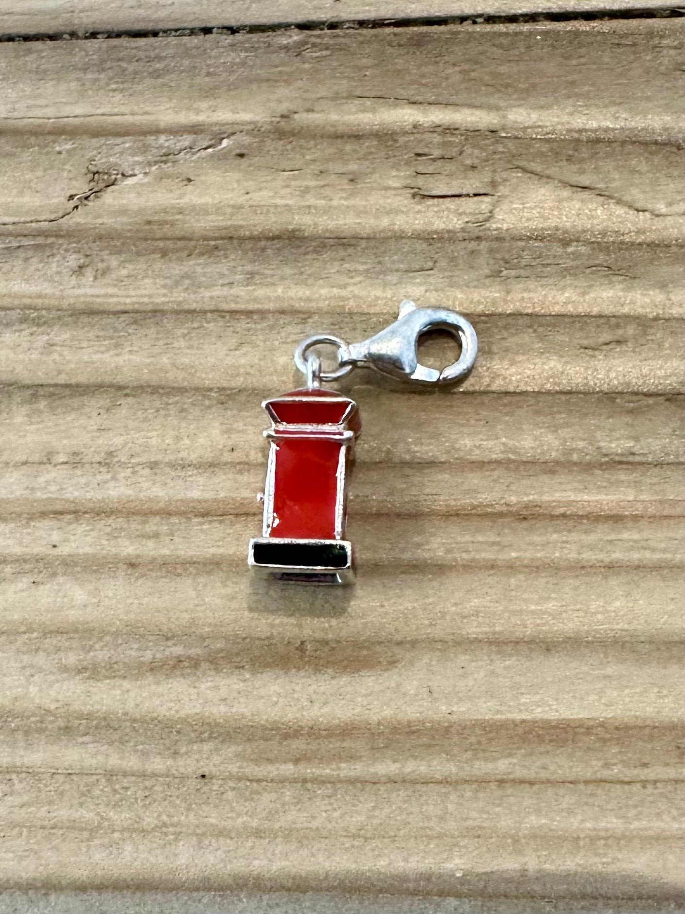 Modern Telephone Box 925 Silver Pendant