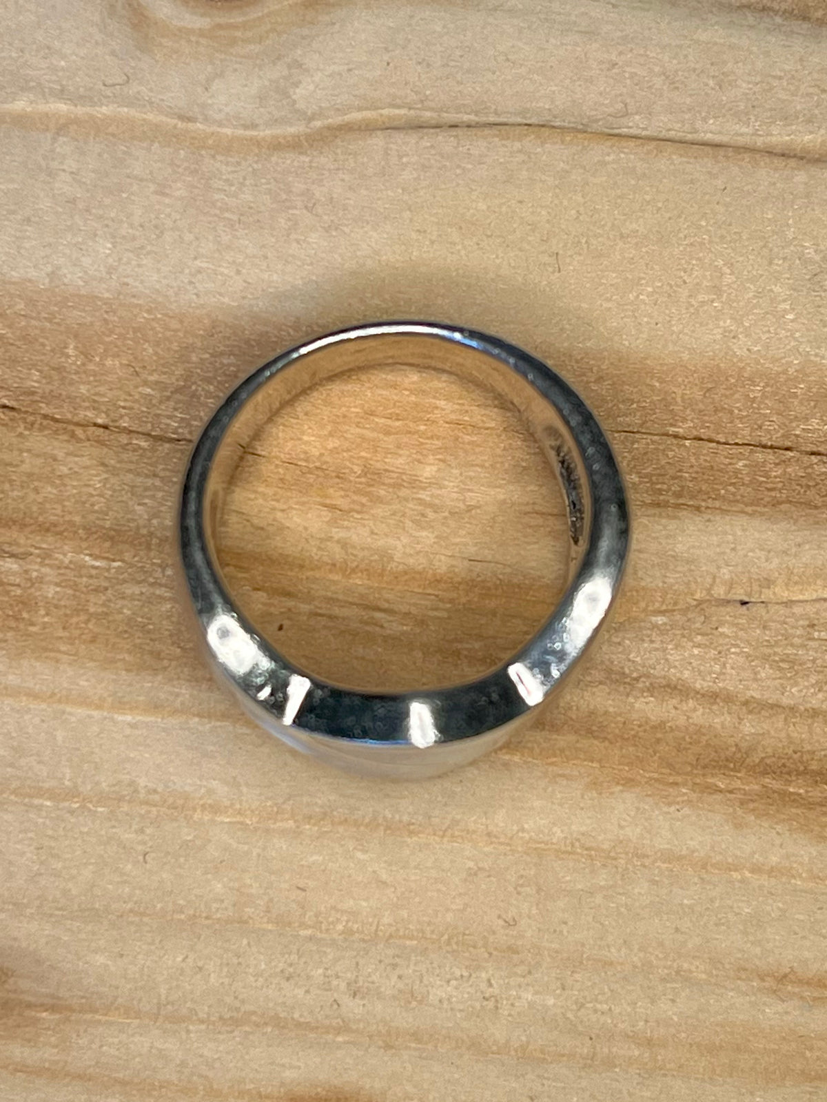 Mother Of Pearl 925 Sterling Silver Size N Ring