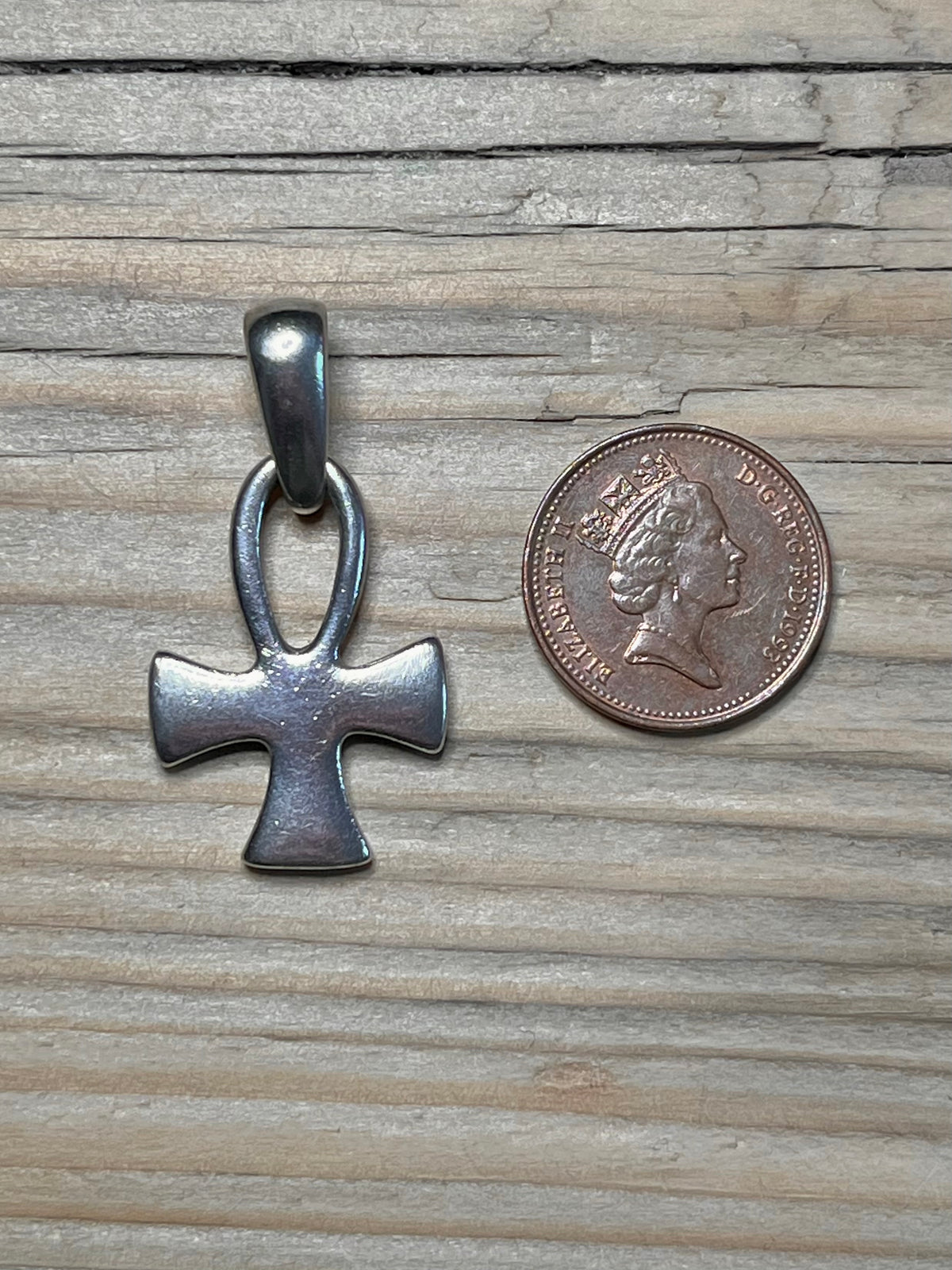 Chunky Ankh 925 Sterling Silver Pendant