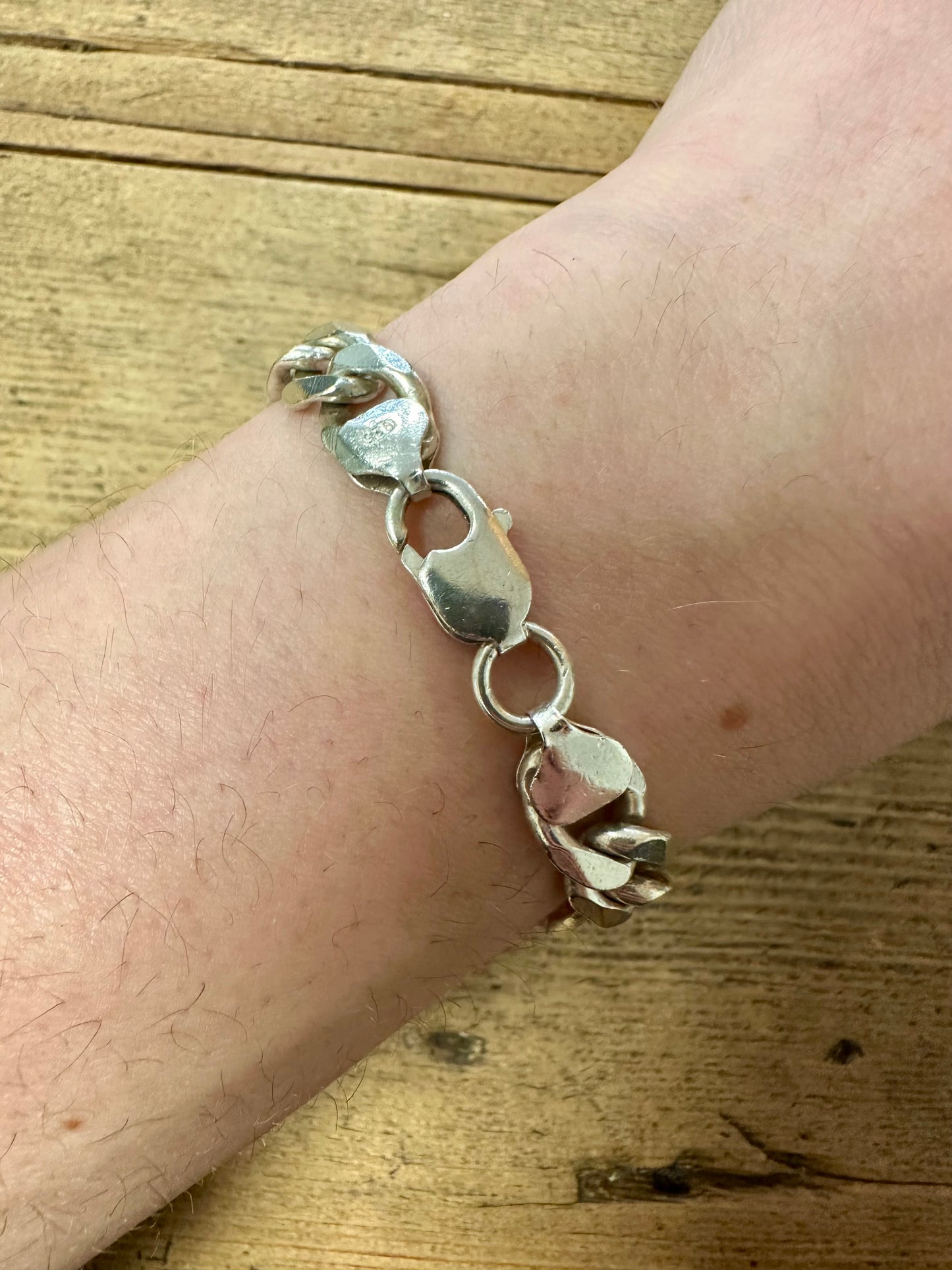 Vintage Figaro Chain 925 Silver 8 inch Bracelet