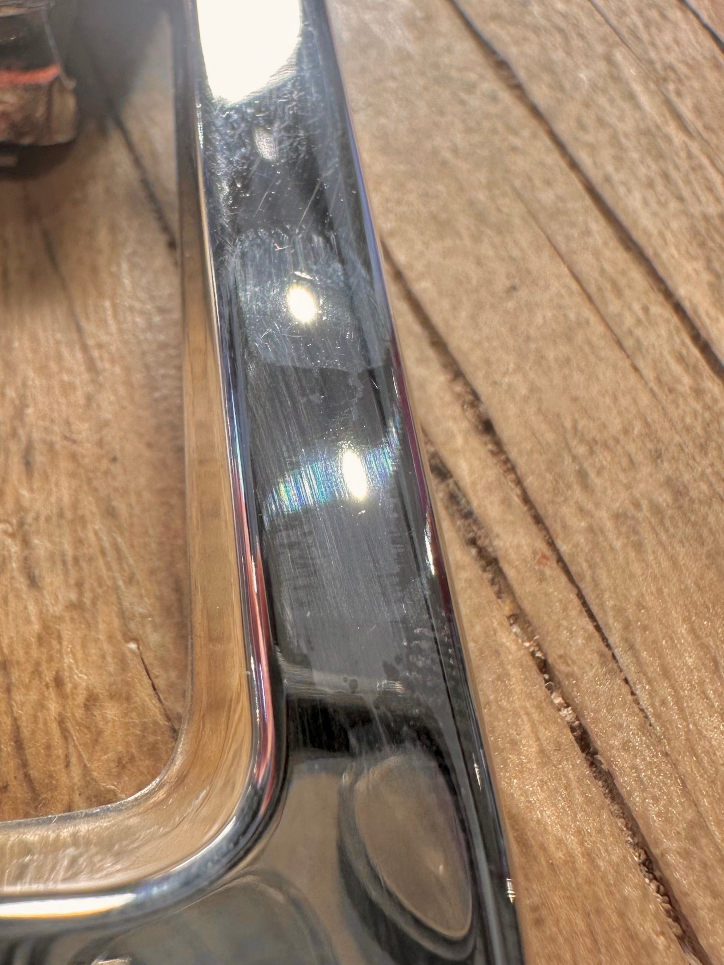 Modernist Rectangle Drop Clip On 925 Sterling Silver Earrings