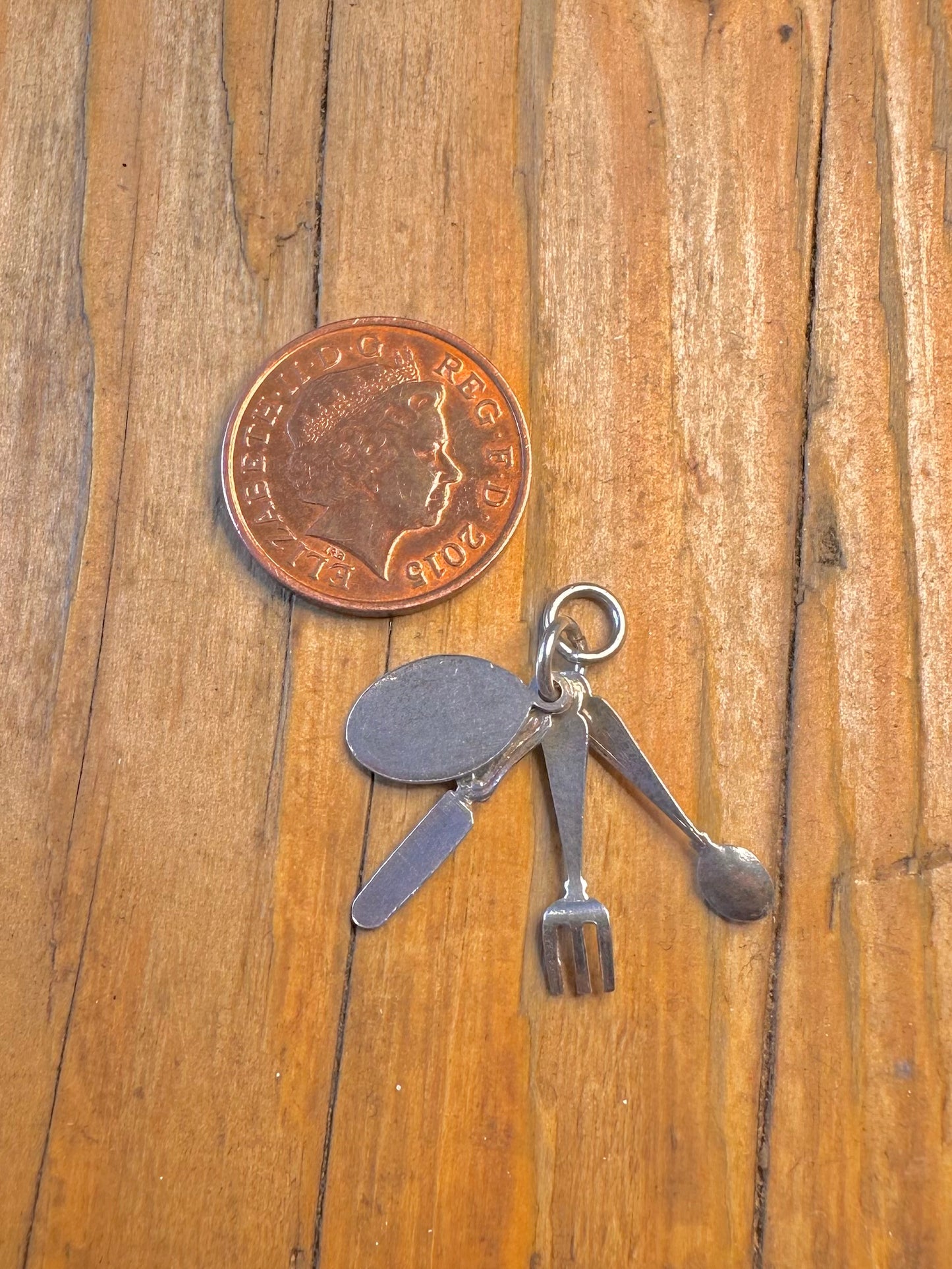 Cutlery Guaranteed Silver Table Ware 925 Sterling Silver Charm Pendant