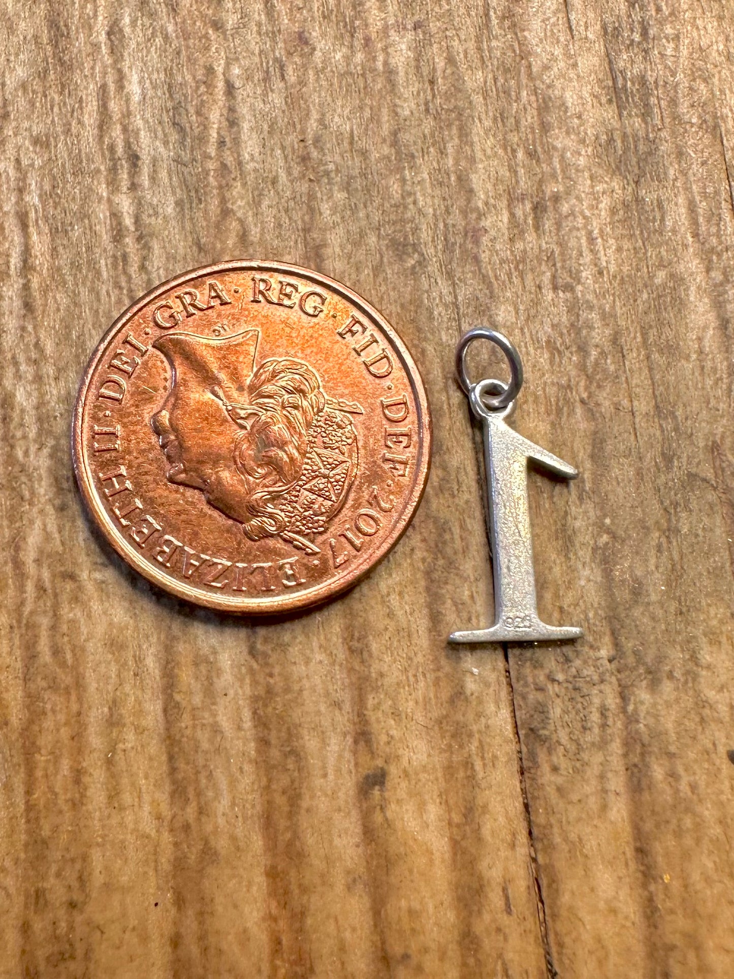 Nummer Eins 925 Sterling Silber Anhänger