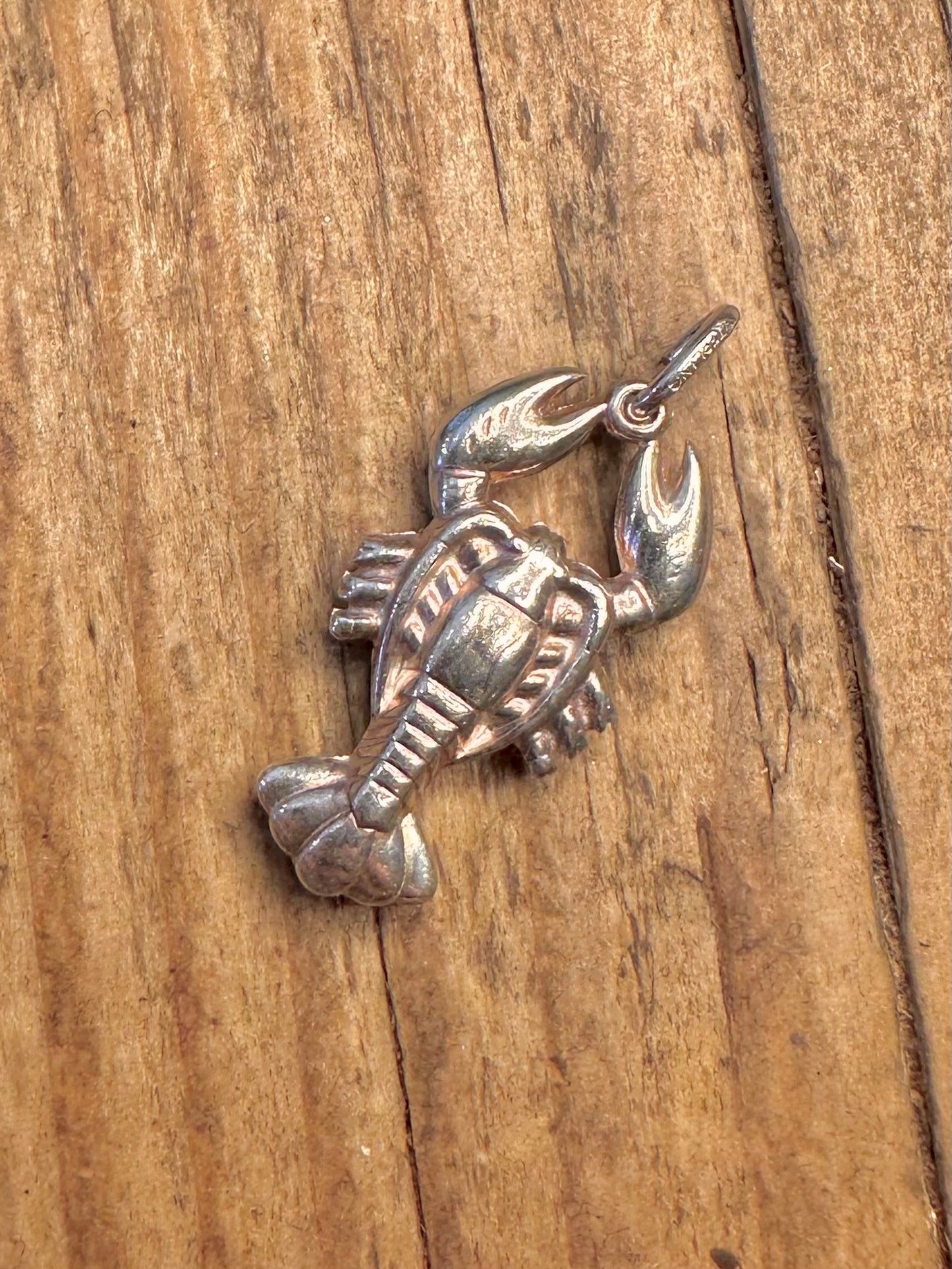 Lobster 925 Sterling Silver Charm Pendant
