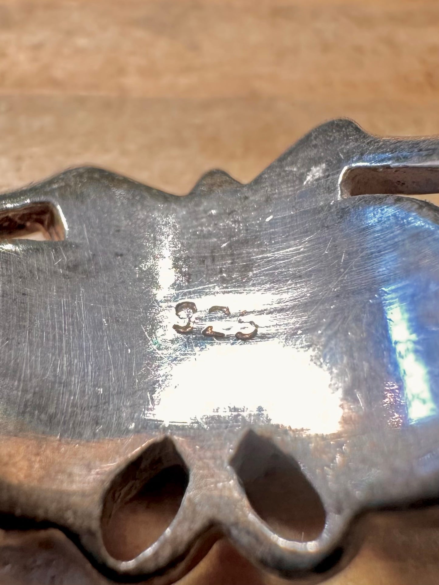 Vintage Butterfly Turquoise 925 Sterling Silver Size O1/2 Ring